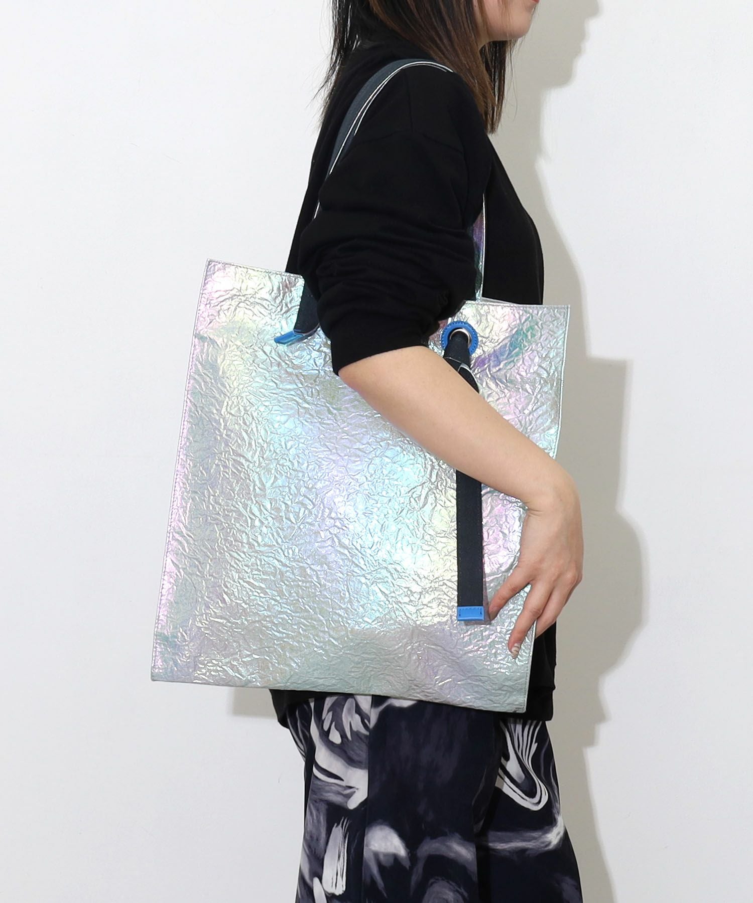 OUTLET SALE】クーコ COOCO オーロラメタリックトートバッグ／A4対応