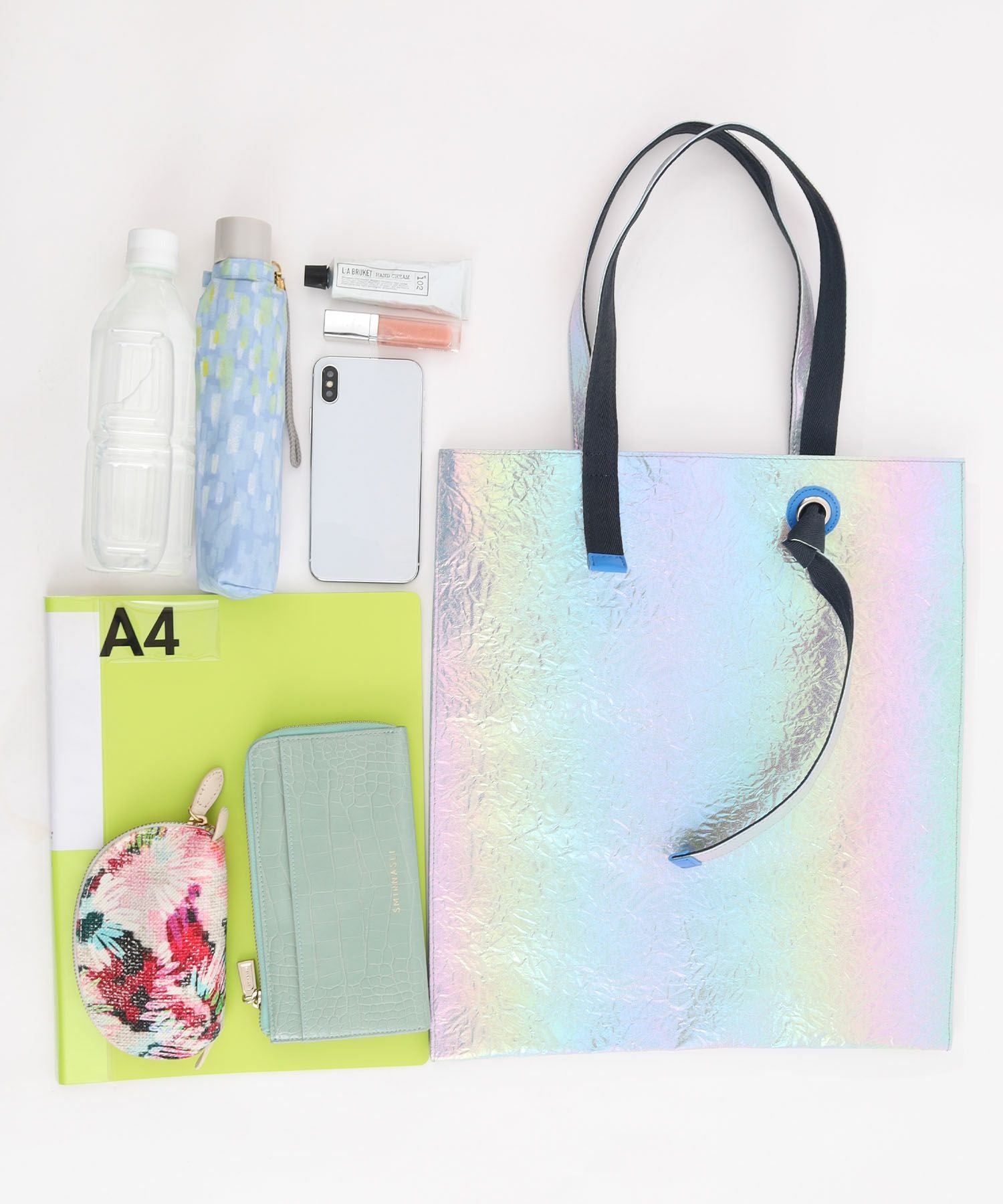 OUTLET SALE】クーコ COOCO オーロラメタリックトートバッグ／A4対応