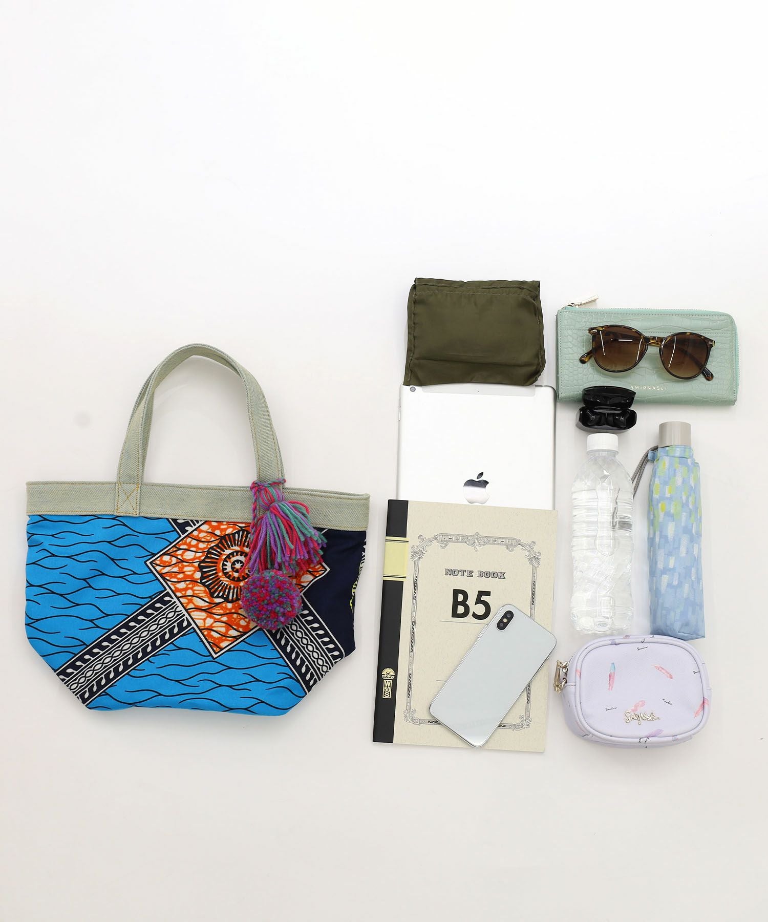 ☆SUMMER SALE☆【OUTLET SALE】クーコ COOCO アフリカン柄xデニム
