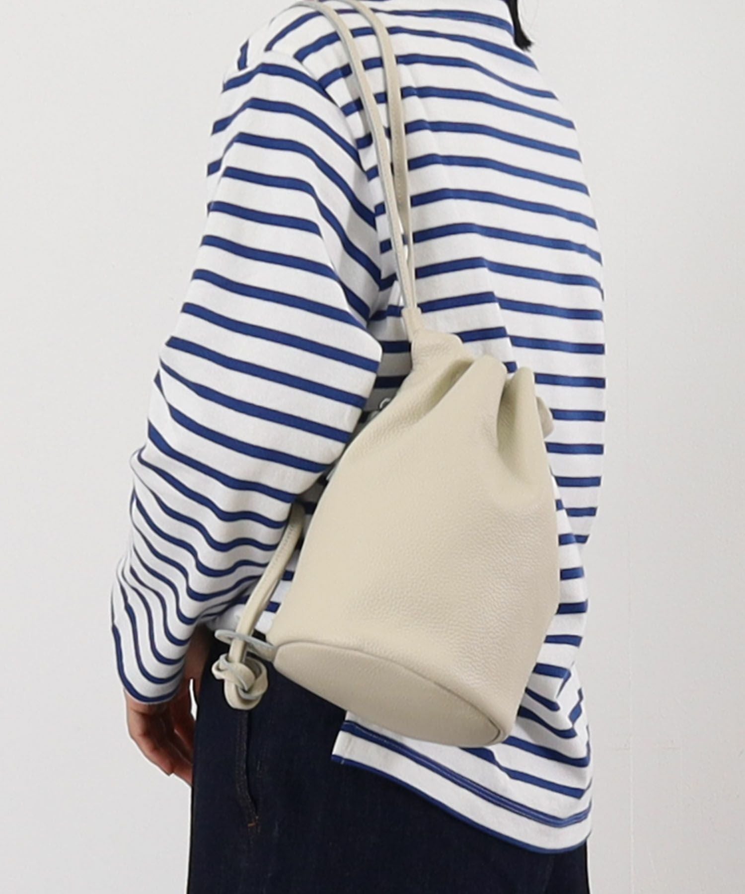 OUTLET SALE】COOCO クーコ 【本革巾着ショルダーバッグ】 クーコ 本革