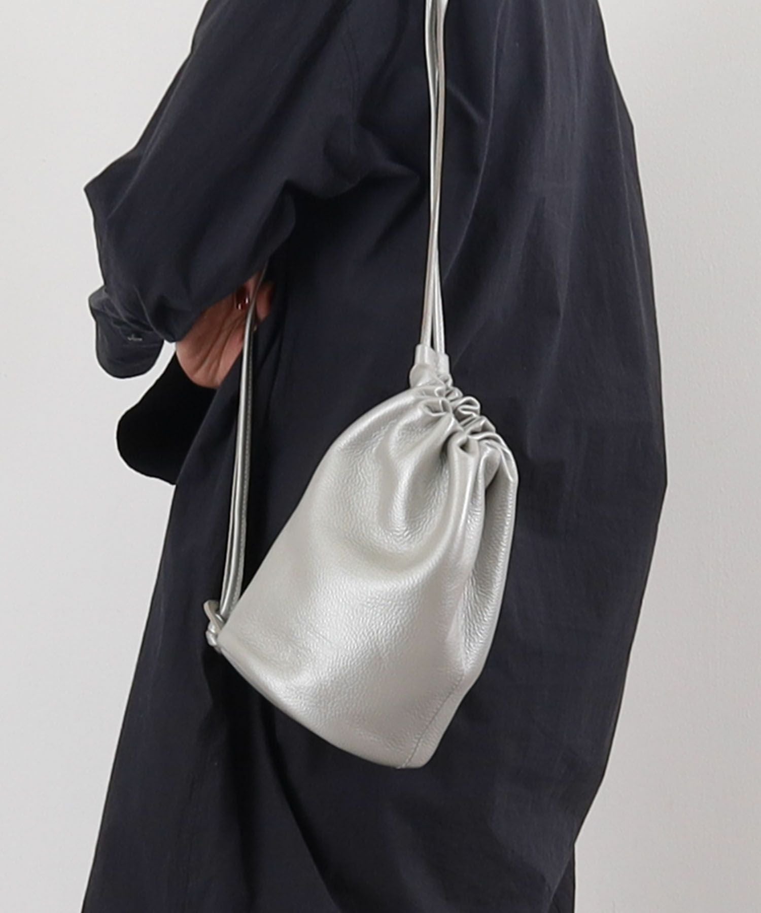 COOCO クーコ 【本革巾着ショルダーバッグ】 クーコ 本革 バッグ