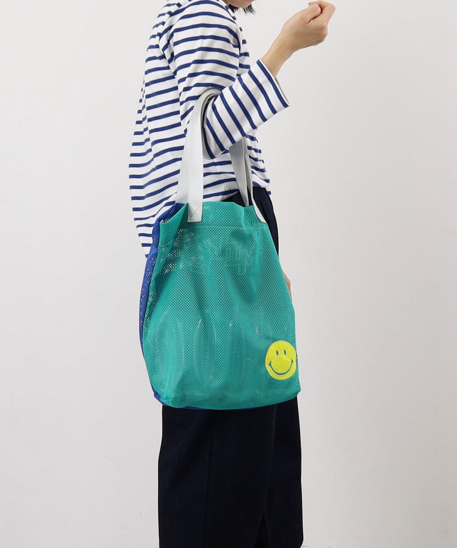 バッグ koo goo OUTLET SALE】クーコ COOCO SMILEY ダブルフェイスメッシュ