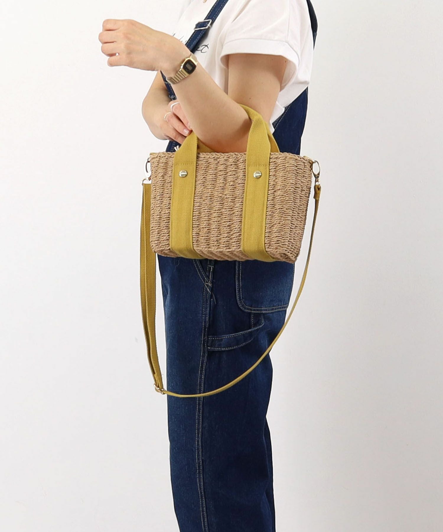 OUTLET SALE】クーコ COOCO テープハンドルペーパー2WAYミニトート