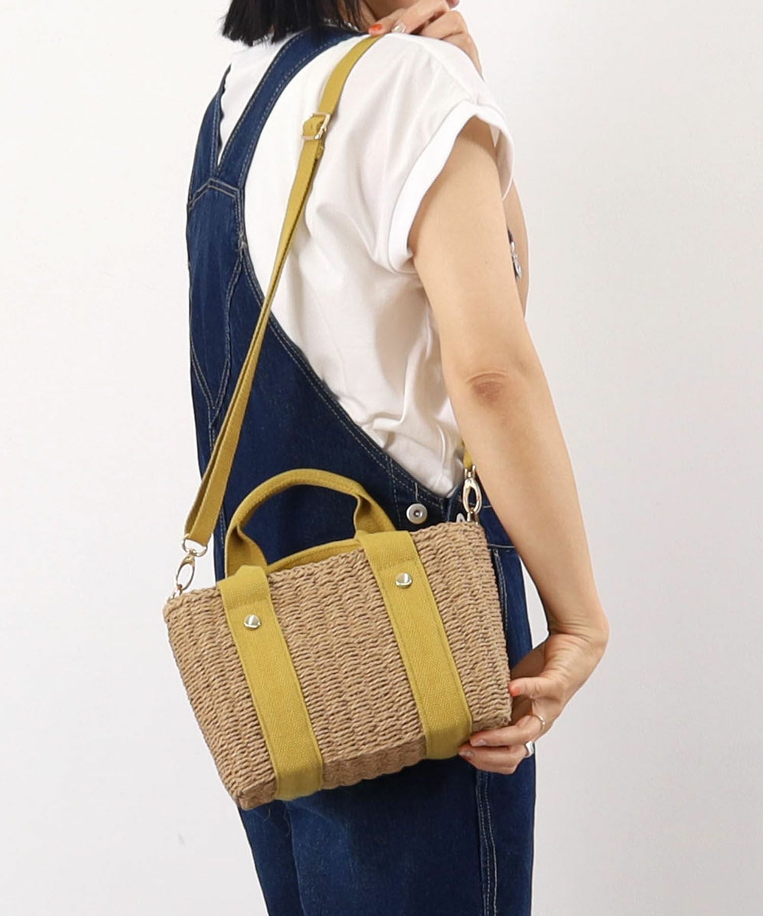 OUTLET SALE】クーコ COOCO テープハンドルペーパー2WAYミニトート
