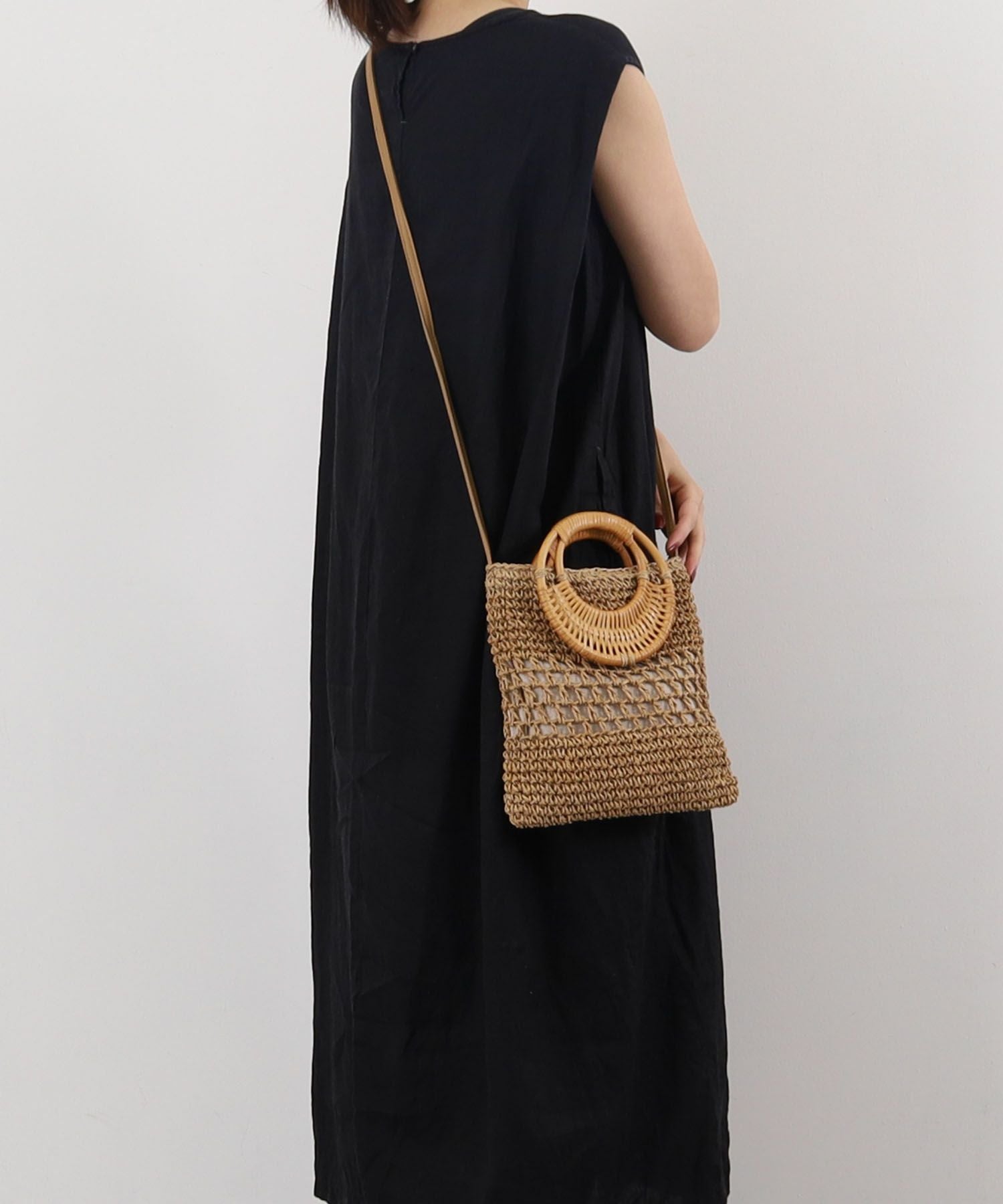 ☆SUMMER SALE☆【OUTLET SALE】クーコ COOCO ラタン丸ハンドルx