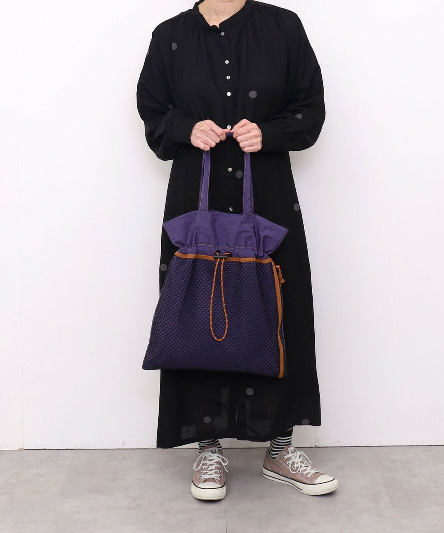 OUTLET SALE】Nananoel ナナノエル 【メッシュ巾着トート】 レディース