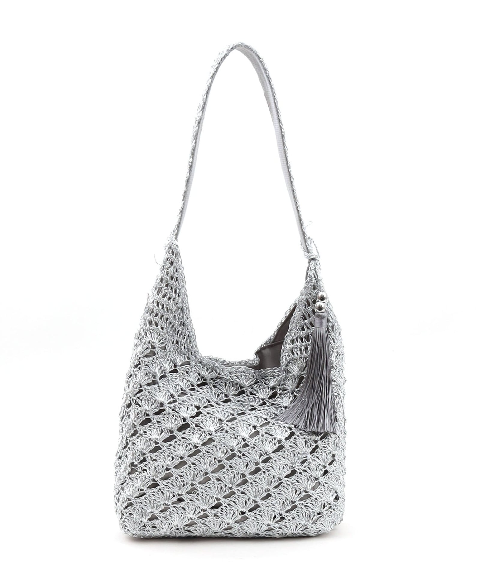 OUTLET SALE】ﾒﾀﾘｯｸ柄編みﾜﾝｼｮﾙﾀﾞｰﾊﾞｯｸﾞ | COO ONLINE