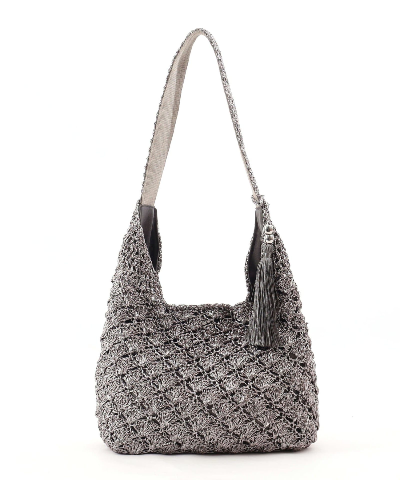 スーパーSALE】 半額 50%OFF ﾒﾀﾘｯｸ柄編みﾜﾝｼｮﾙﾀﾞｰﾊﾞｯｸﾞ | COO ONLINE