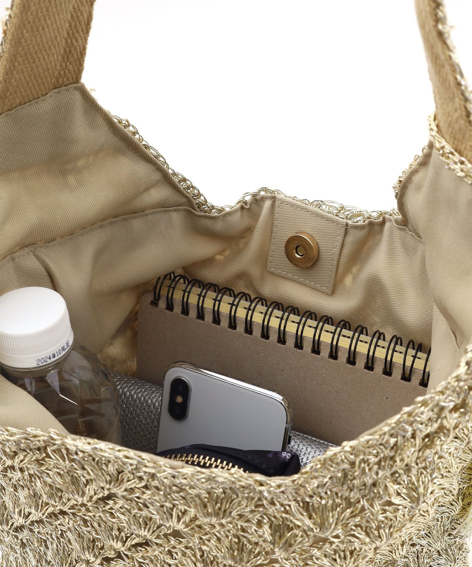 COOCO クーコ 【メタリック柄編みワンショルダー】 レディース バッグ