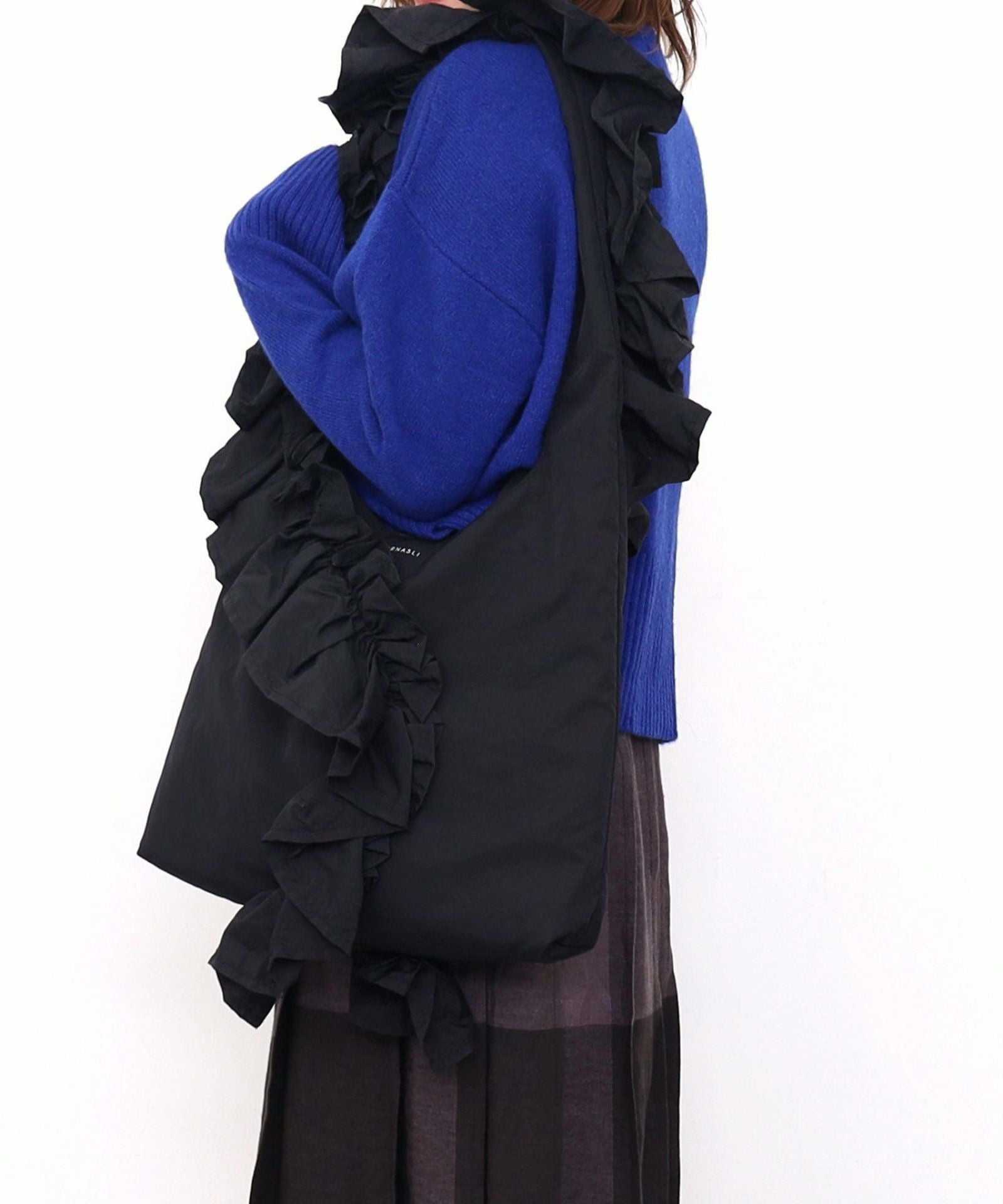 OUTLET SALE】SMIRNASLI サミールナスリ 【フリルワンショルダーバッグ