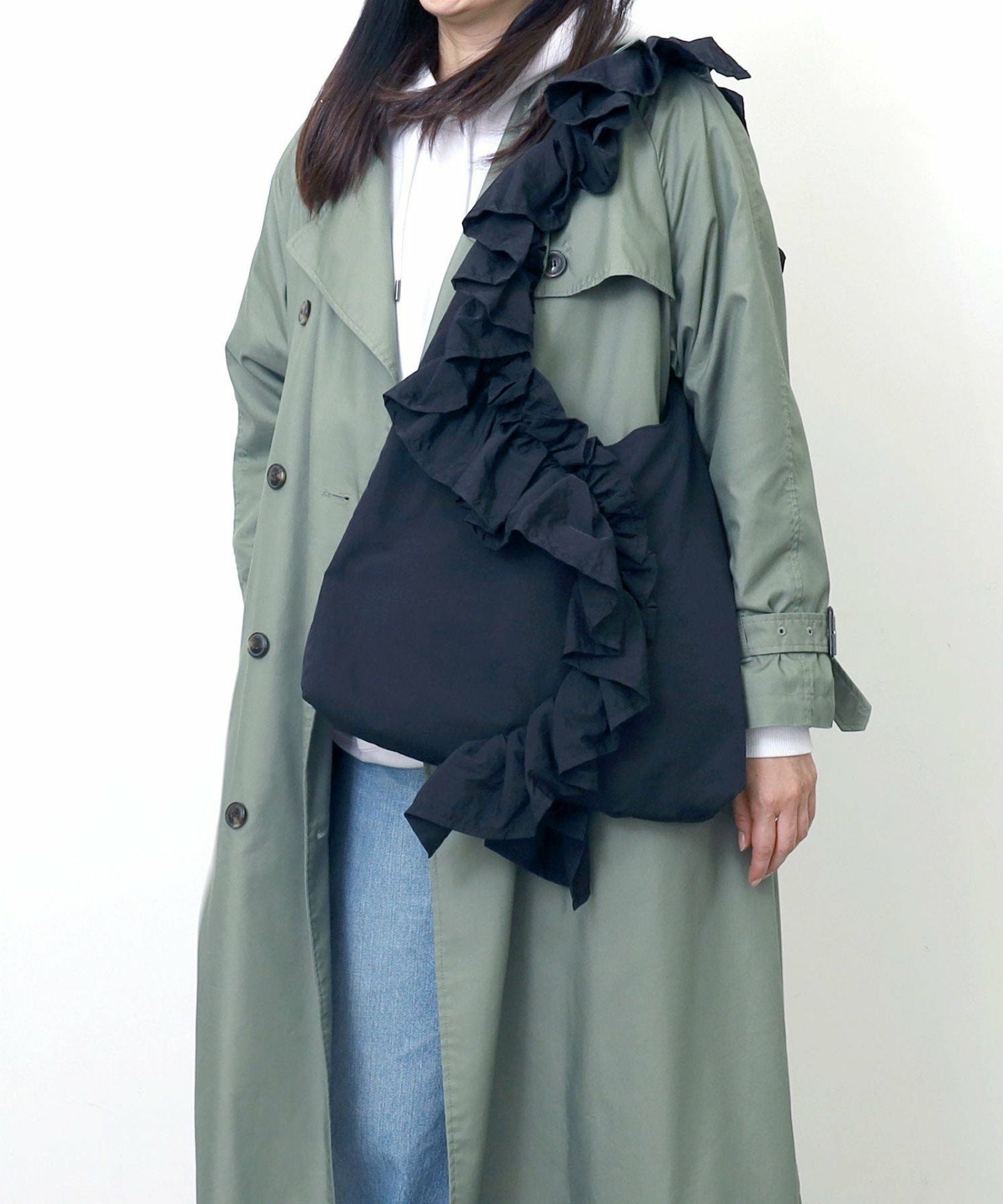 OUTLET SALE】SMIRNASLI サミールナスリ 【フリルワンショルダーバッグ
