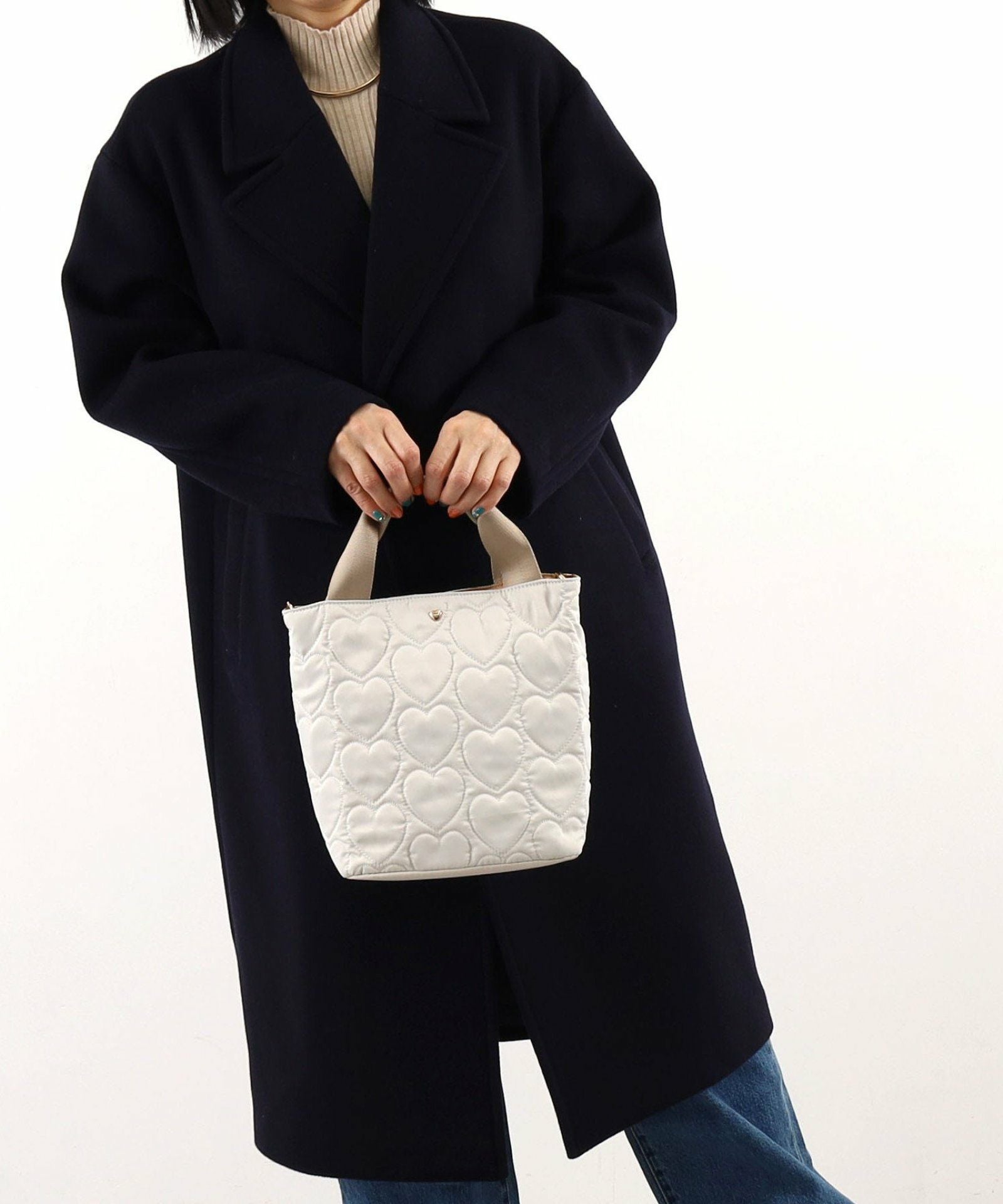 OUTLET SALE】COOCO クーコ 【ハートキルティング2WAYトート