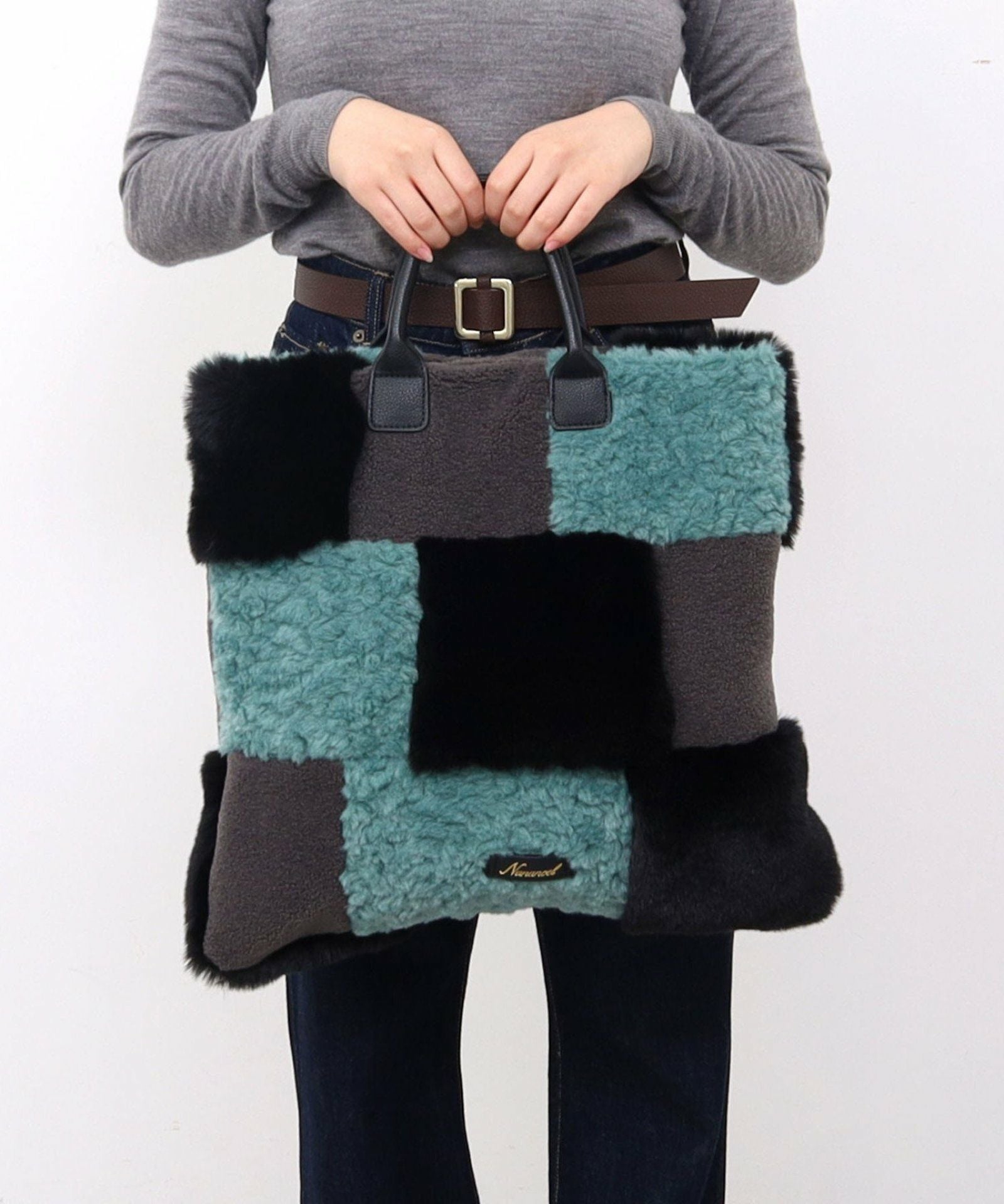 Nananoel ナナノエル 【パッチワークエコファー2WAYトート