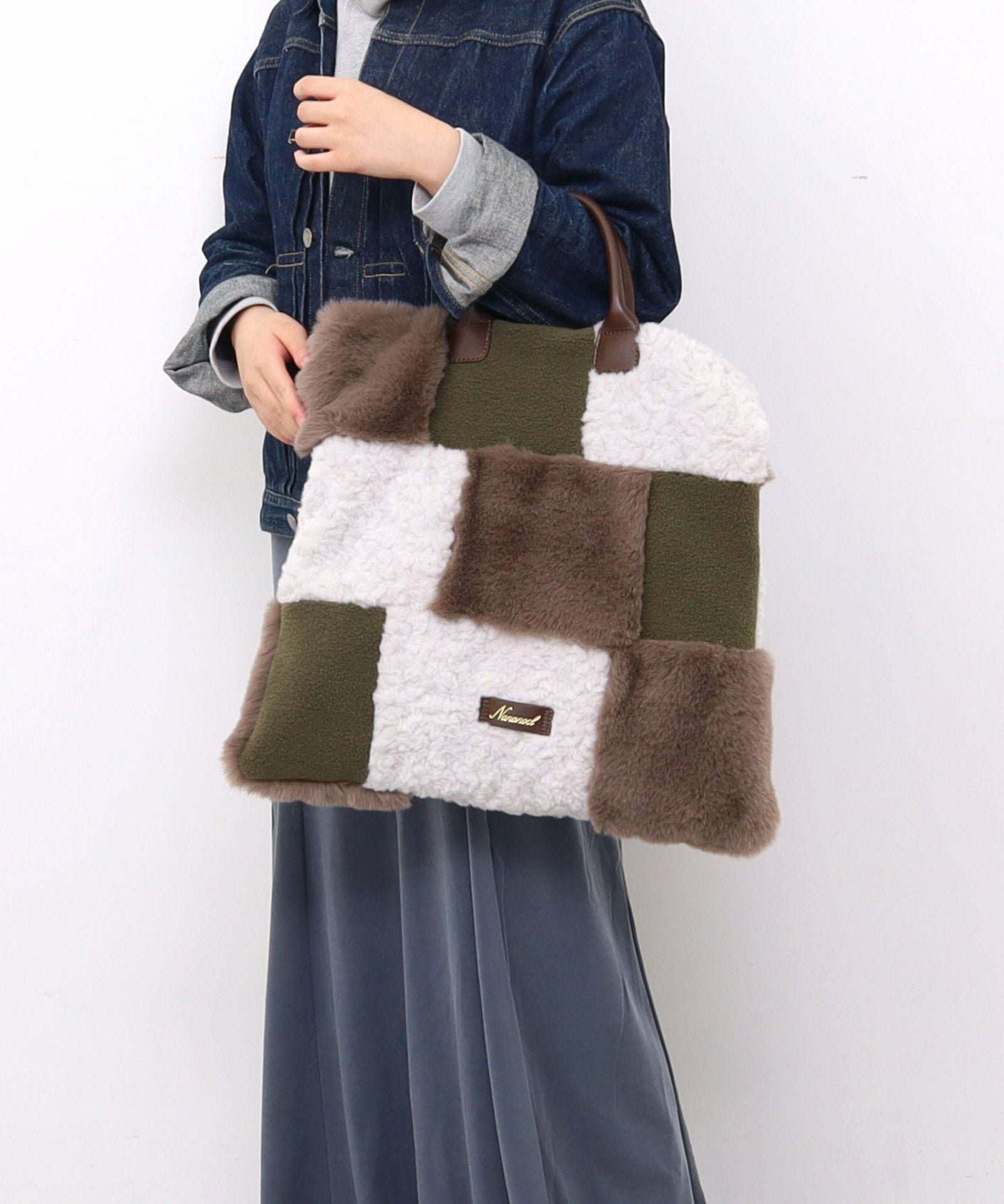 OUTLET SALE】Nananoel ナナノエル 【パッチワークエコファー2WAY