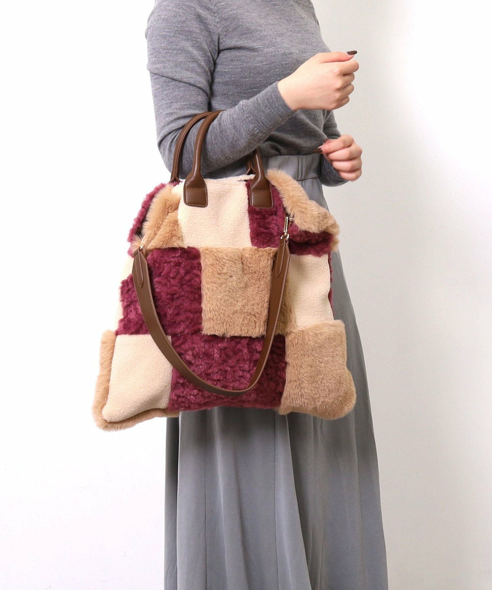 OUTLET SALE】Nananoel ナナノエル 【パッチワークエコファー2WAY