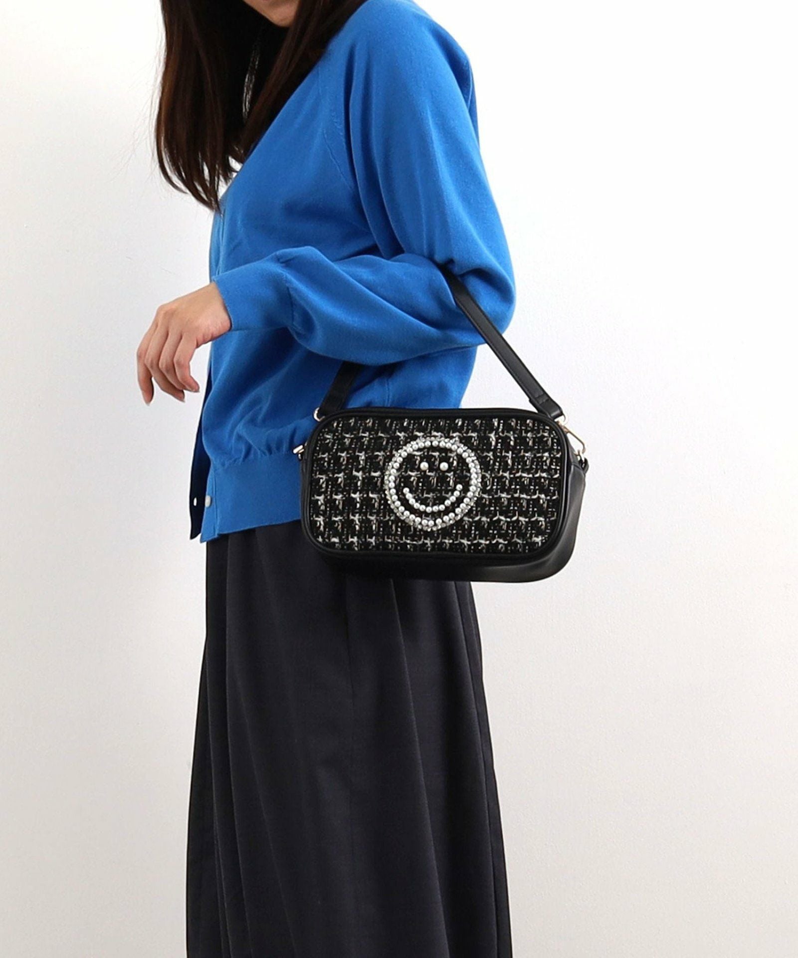 COOCO クーコ 【COOCO x SMILEY エコファーツイード3WAYバッグ