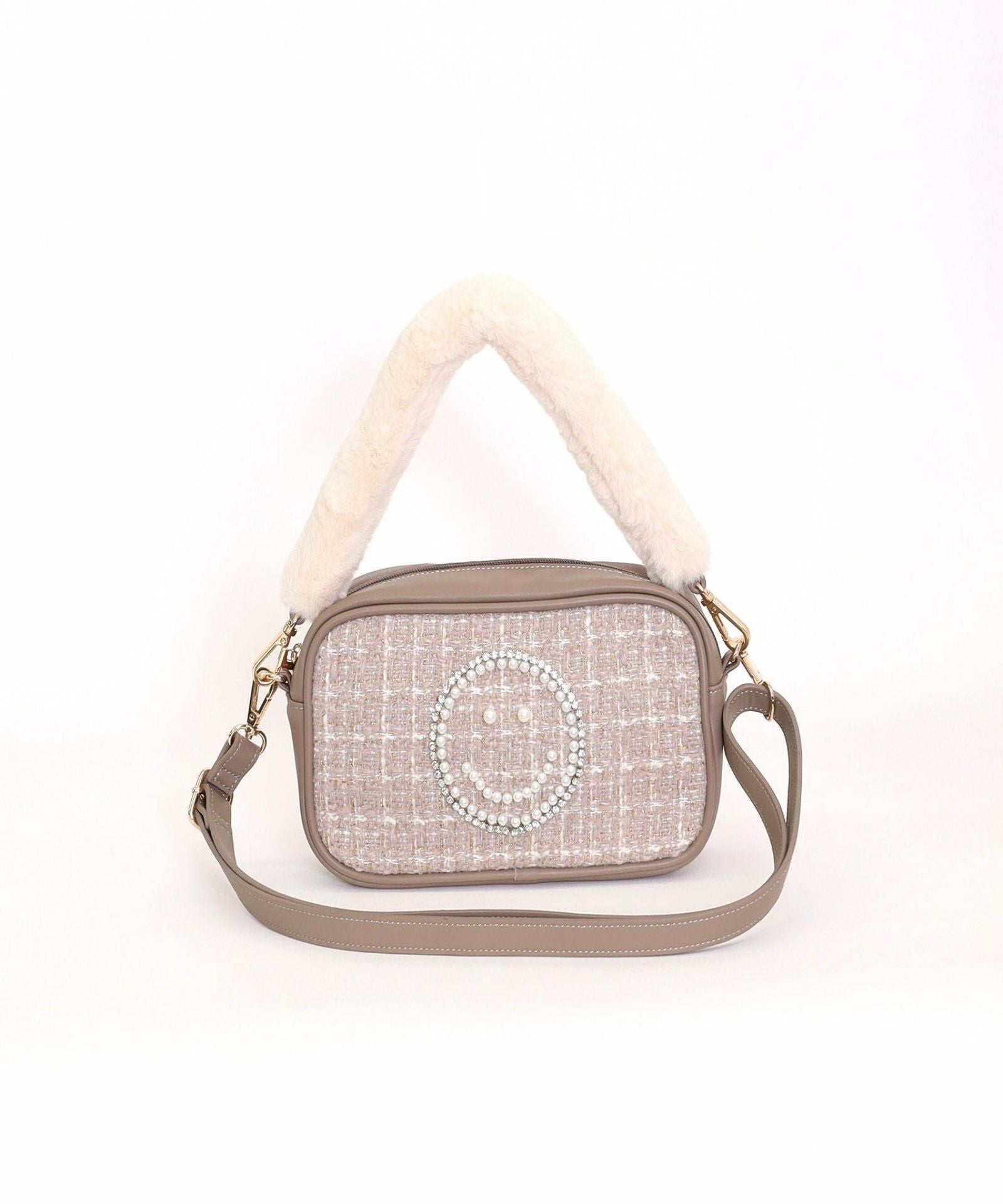 OUTLET SALE】COOCO クーコ 【COOCO x SMILEY エコファーツイード3WAY