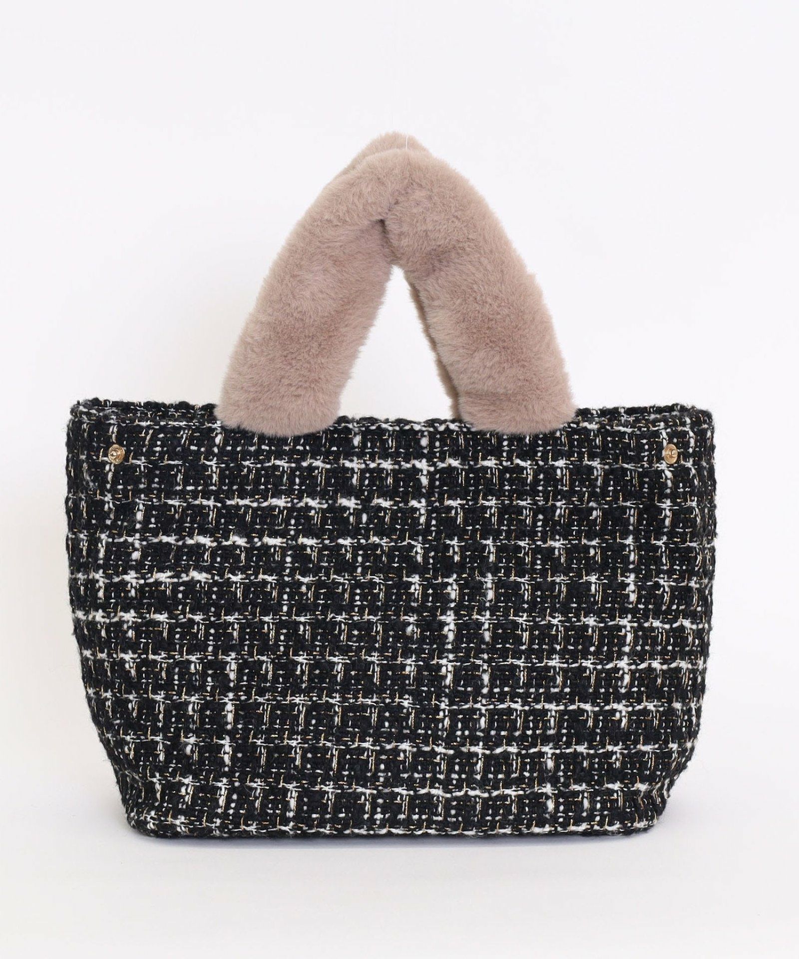 ツイードトートバッグ スパンコールロゴ おまけミラー付き ノベルティスピード発送 CHANEL シャネル スパンコール ツイード トートバッグ ノベルティ