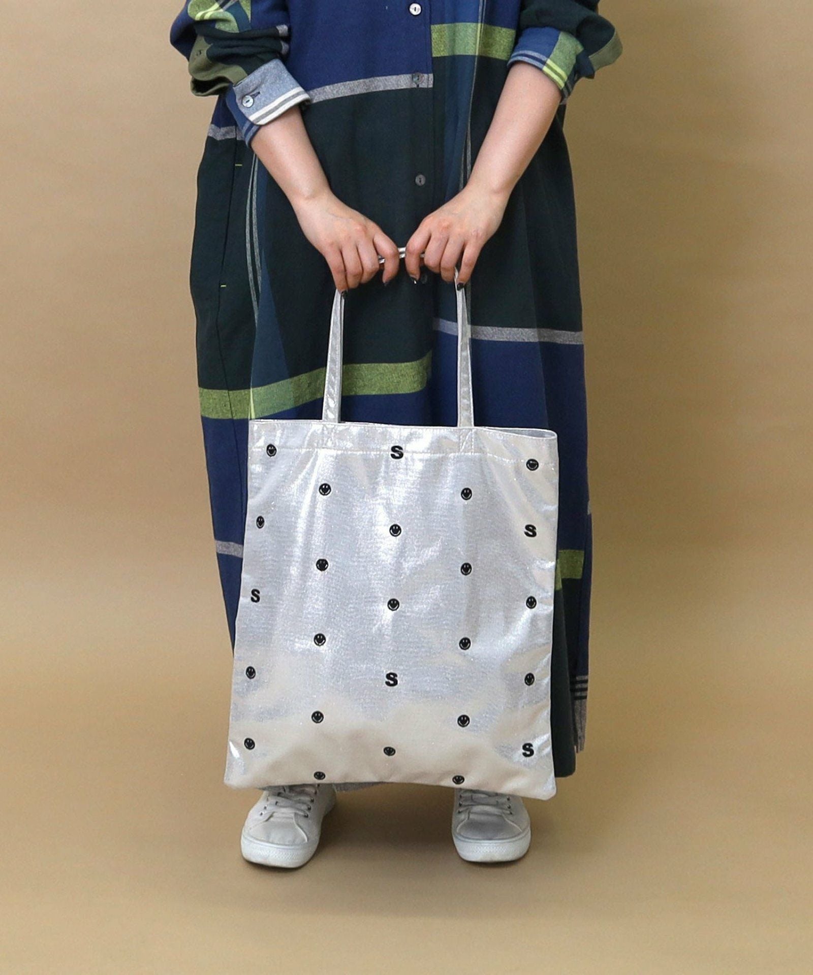 COOCO クーコ 【COOCO x SMILEY メタリックトート】 レディース バッグ