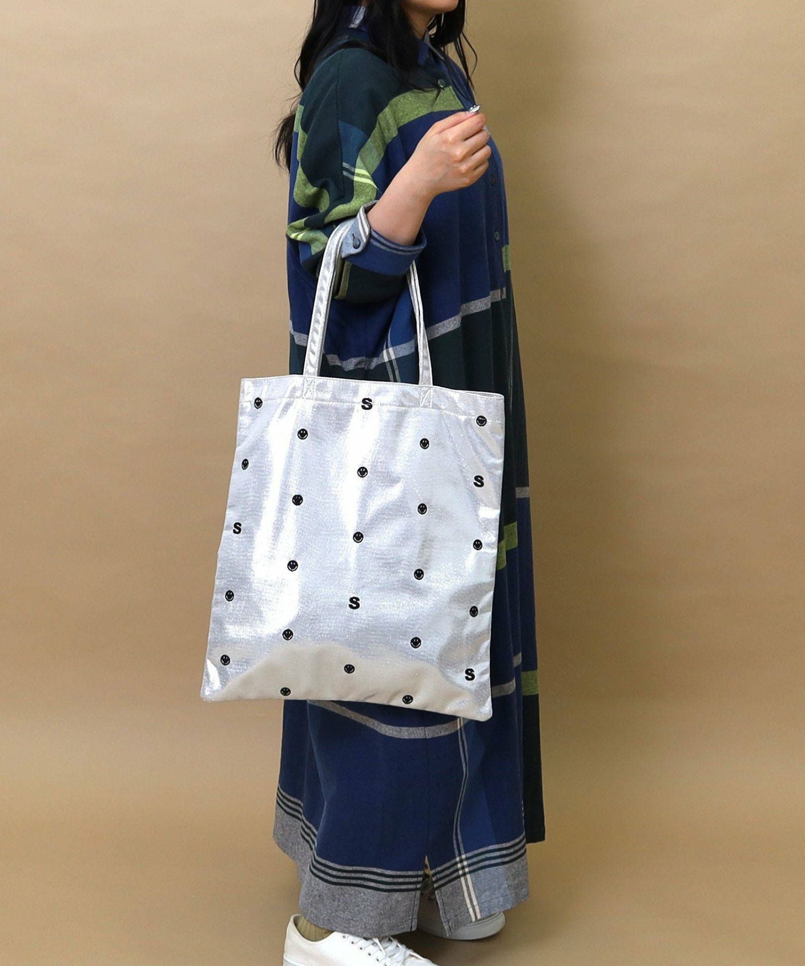 COOCO クーコ 【COOCO x SMILEY メタリックトート】 レディース バッグ