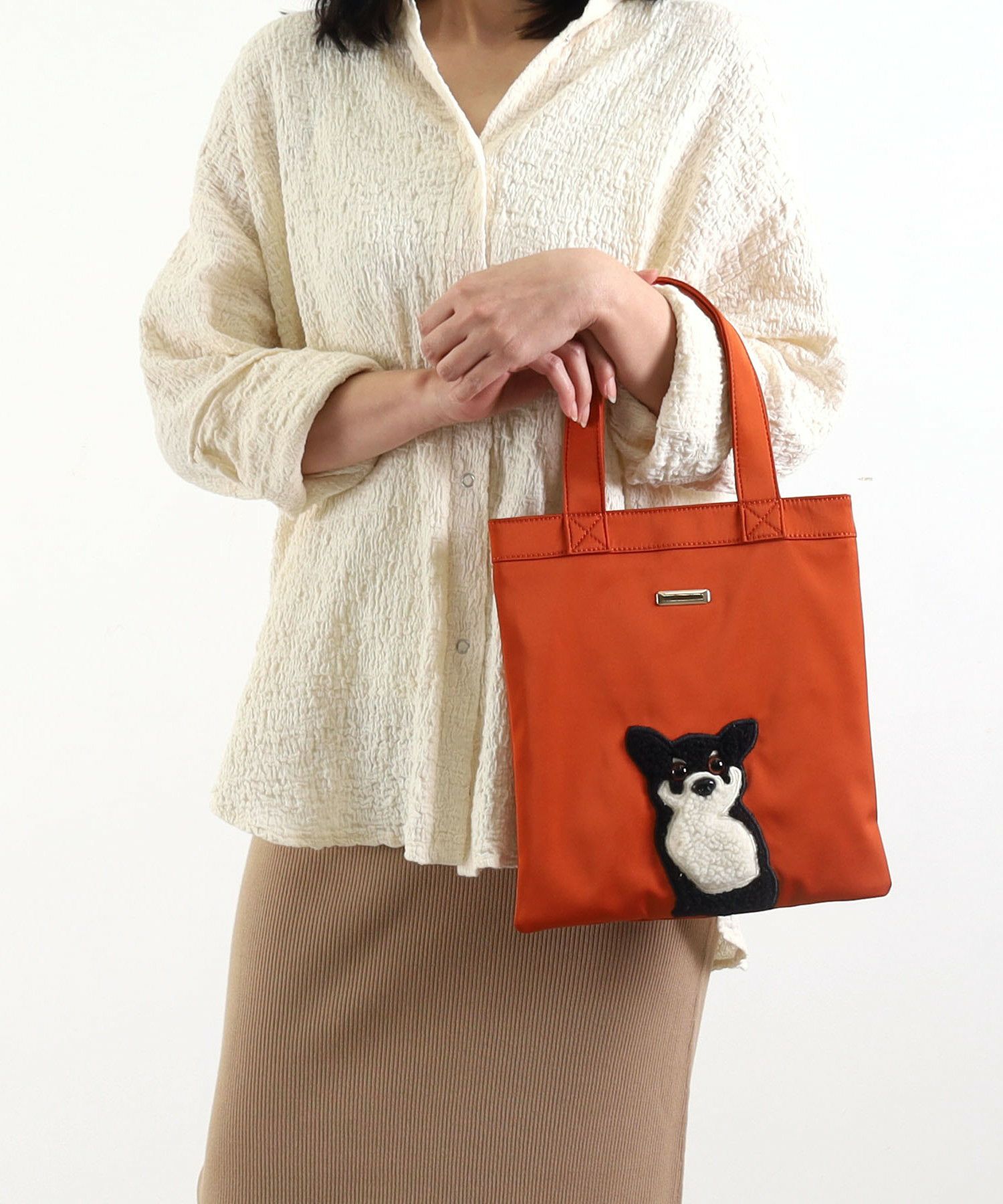 OUTLET SALE】COOCO クーコ 【犬刺繍トート】 レディース バッグ