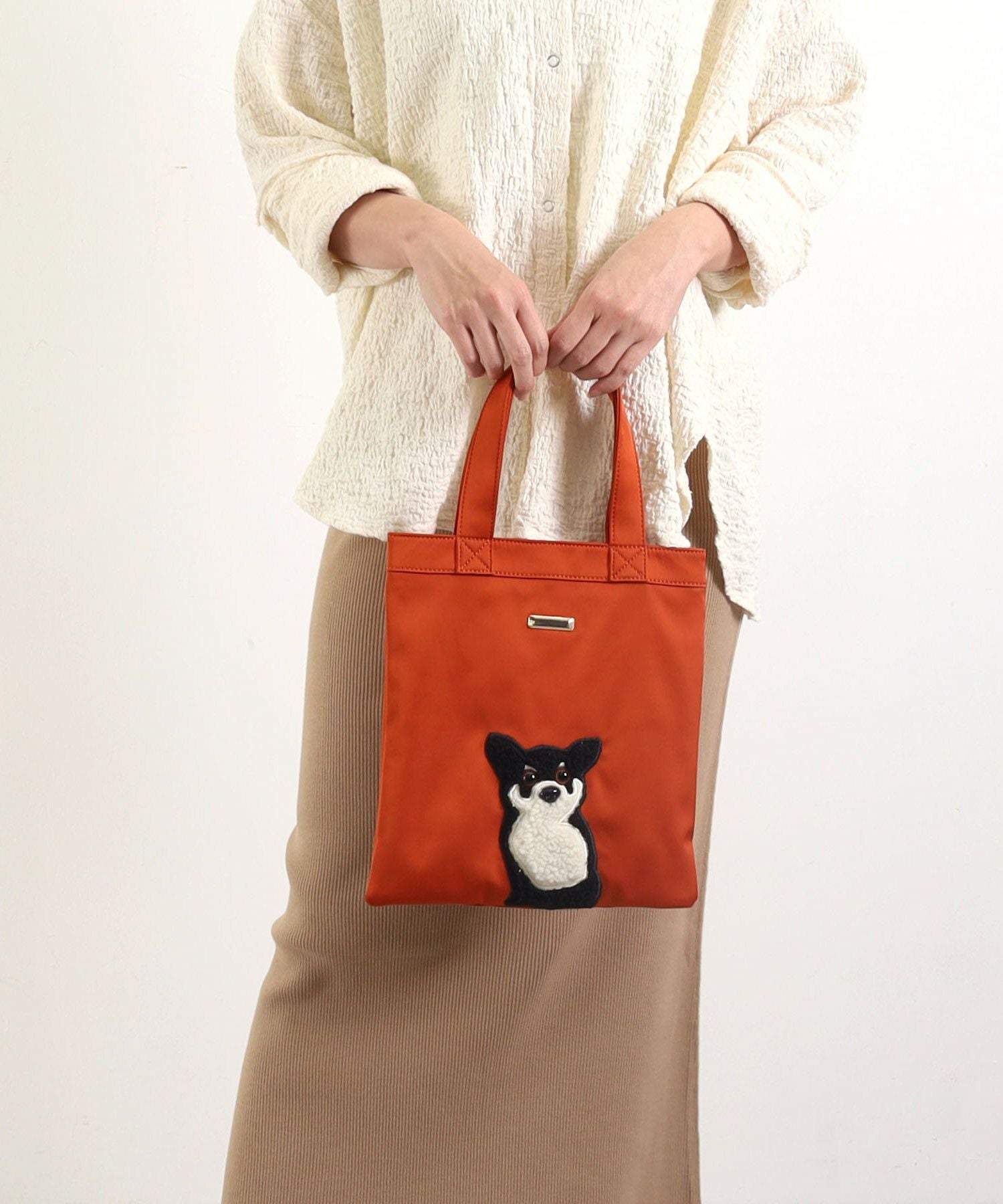 GW SALE】MAX50％OFF COOCO クーコ 【犬刺繍トート】 レディース