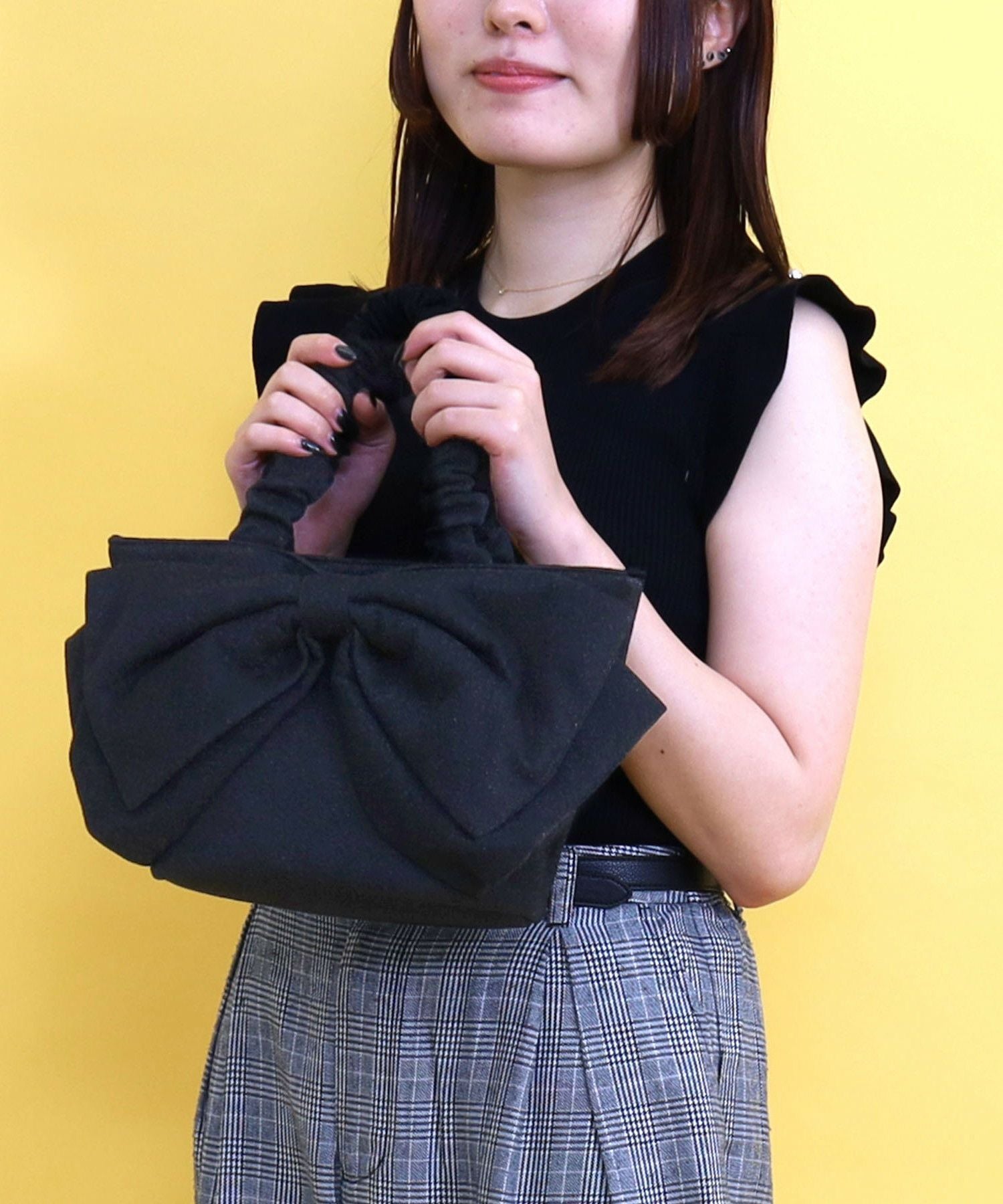 SMIRNASLI サミールナスリ 【ラメリボントートバッグ】レディース