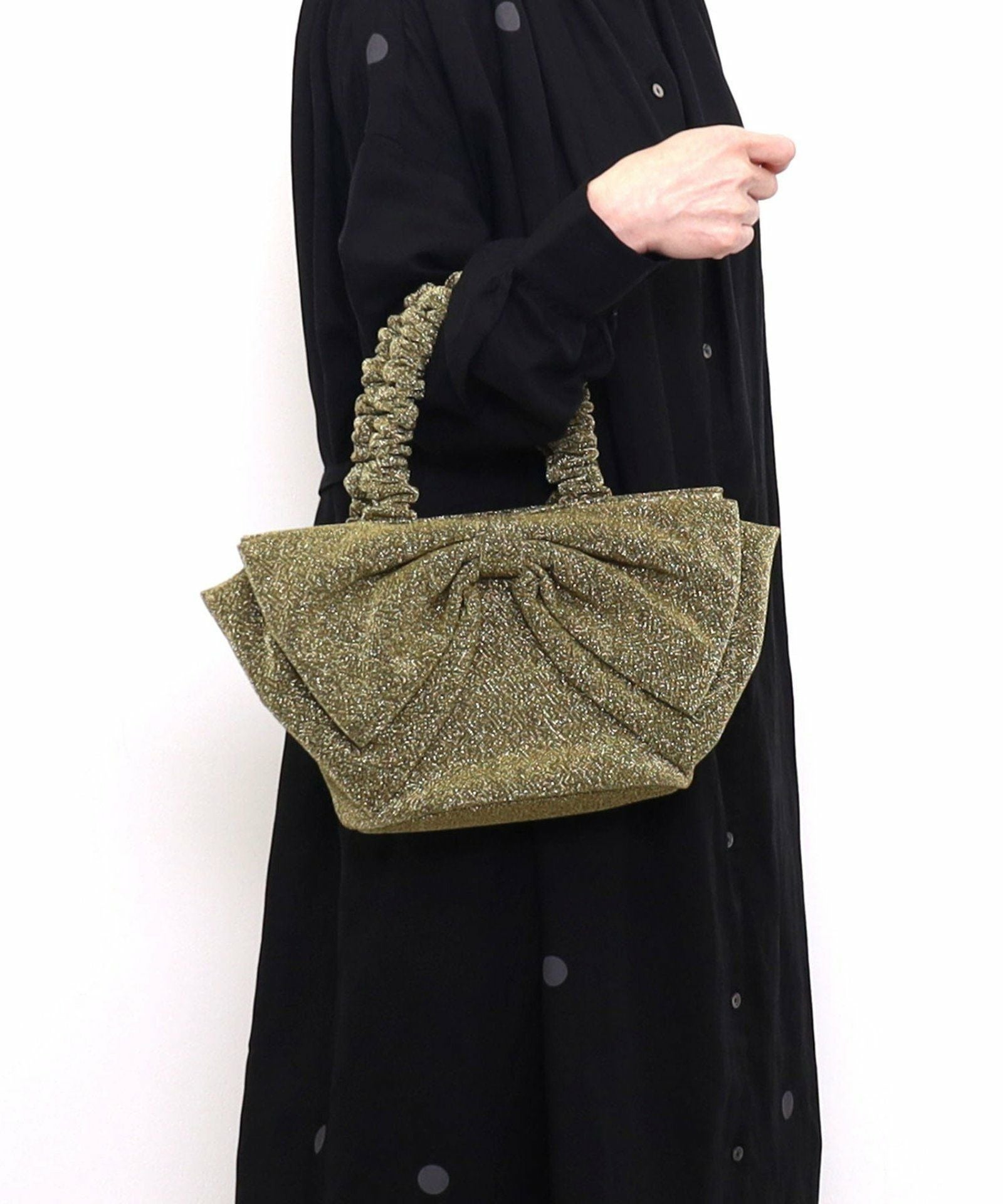 OUTLET SALE】SMIRNASLI サミールナスリ 【ラメリボントートバッグ