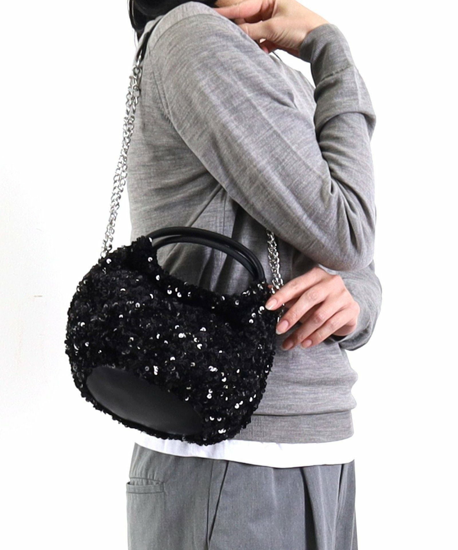 COOCO クーコ 【スパンコール2WAYハンドバッグ】 レディース バッグ