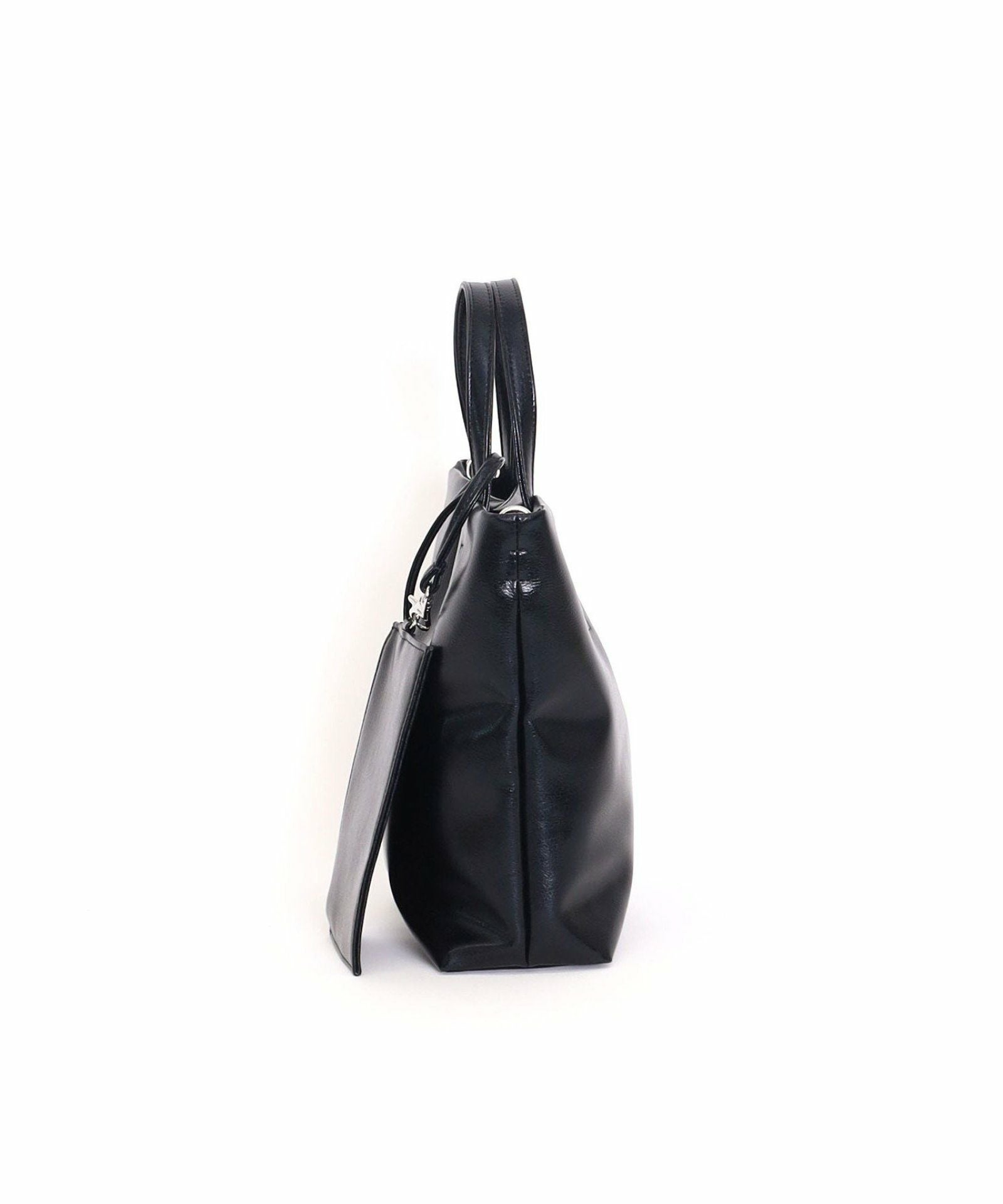 COOCO クーコ 【メタリックフェイクレザー2WAYトート】 レディース