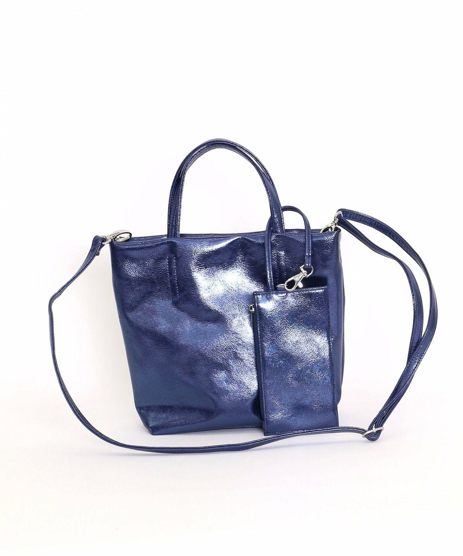 OUTLET SALE】COOCO クーコ 【メタリックフェイクレザー2WAYトート