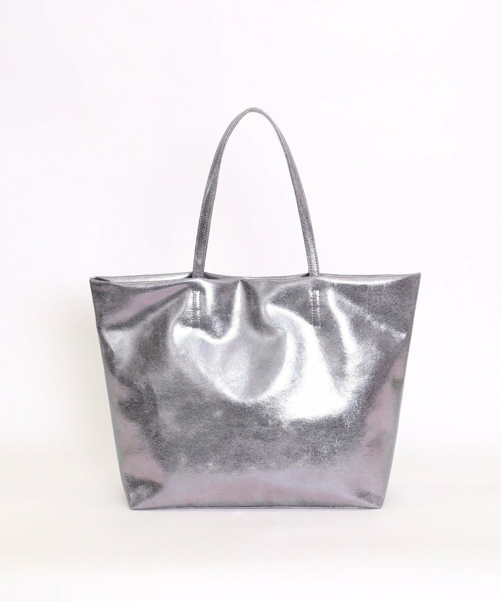 OUTLET SALE】COOCO クーコ 【メタリックフェイクレザートート