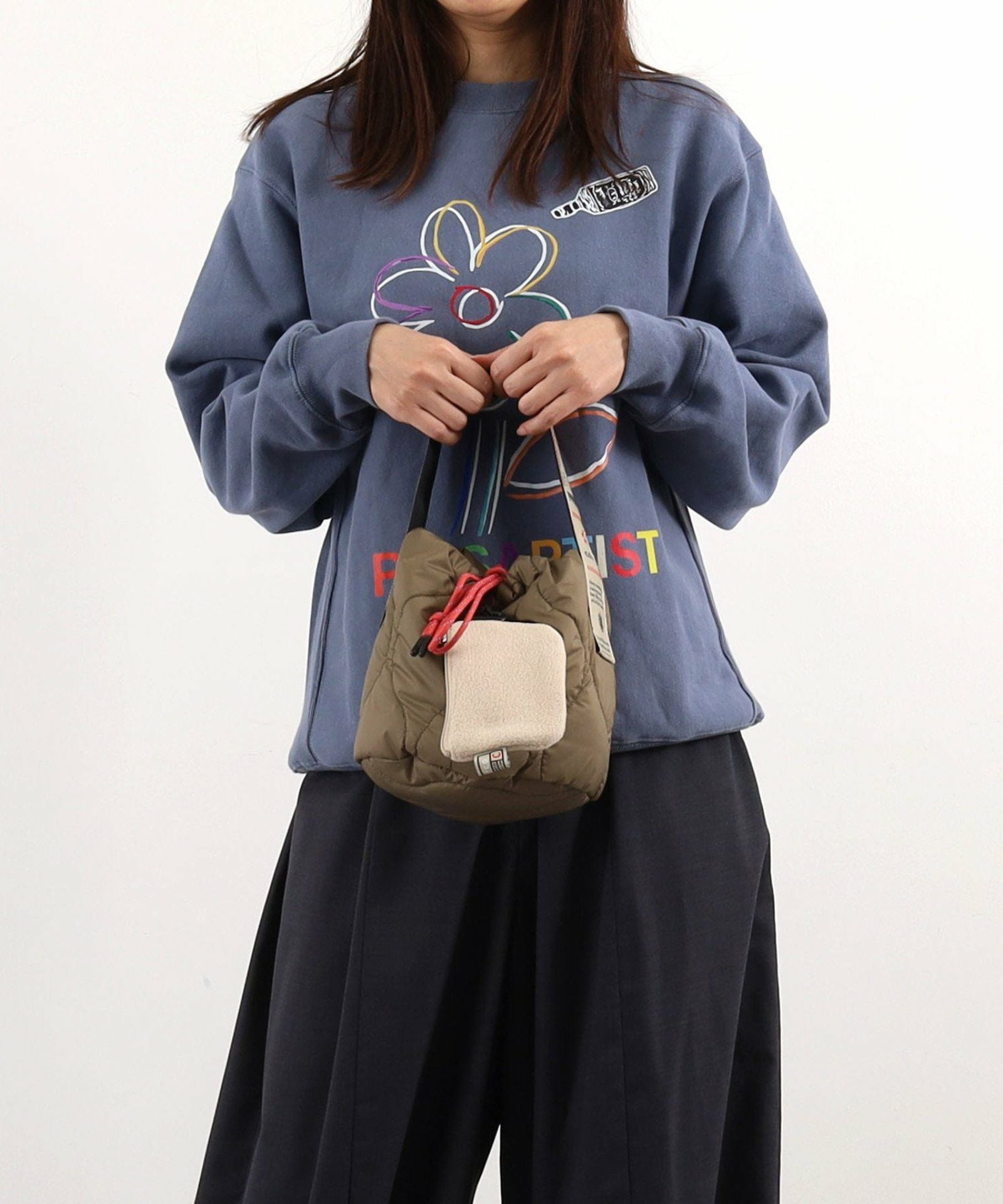 OUTLET SALE】COOCO クーコ 【オリジナルロゴテープ巾着バッグ