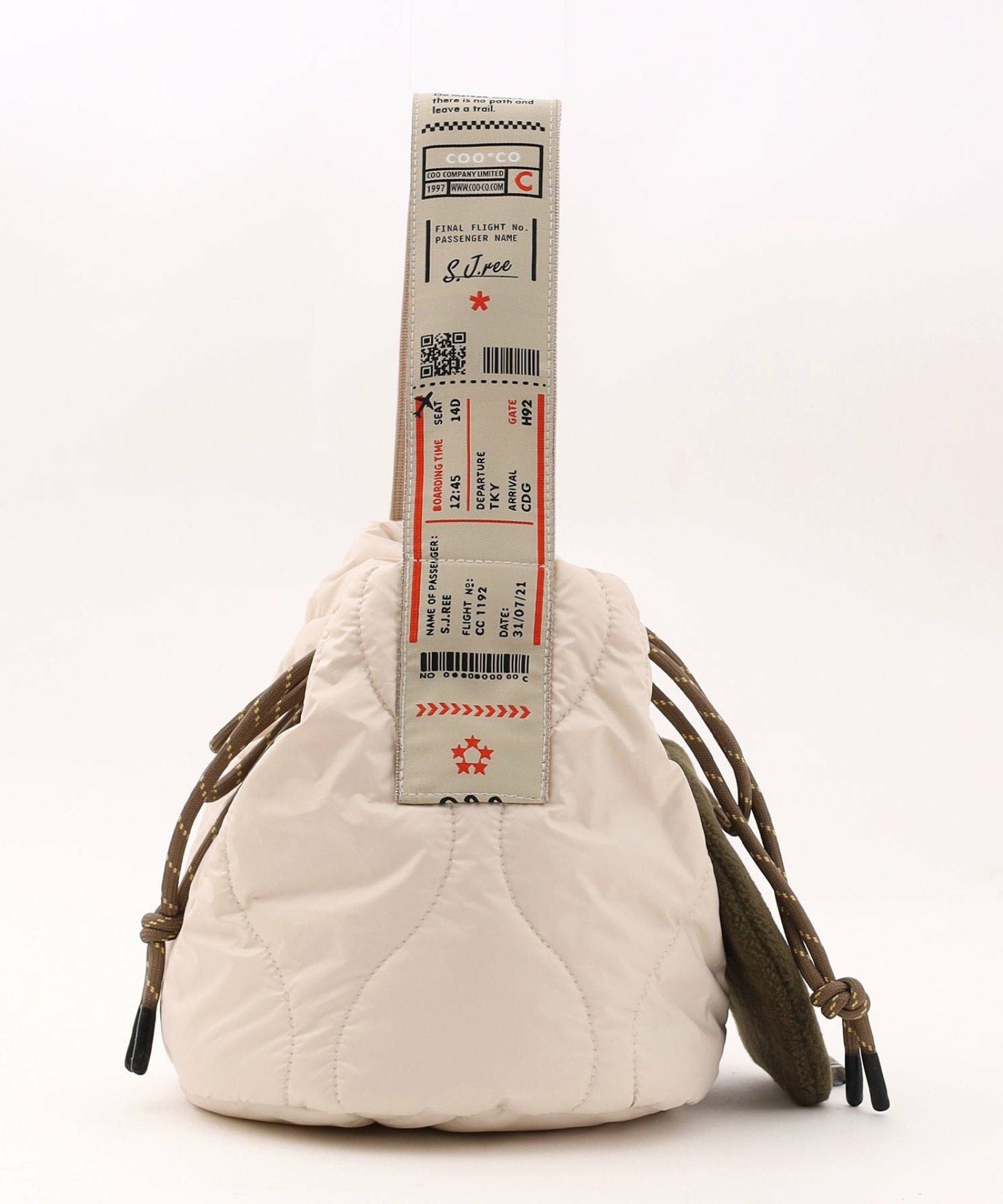 OUTLET SALE】COOCO クーコ 【オリジナルロゴテープ巾着バッグ