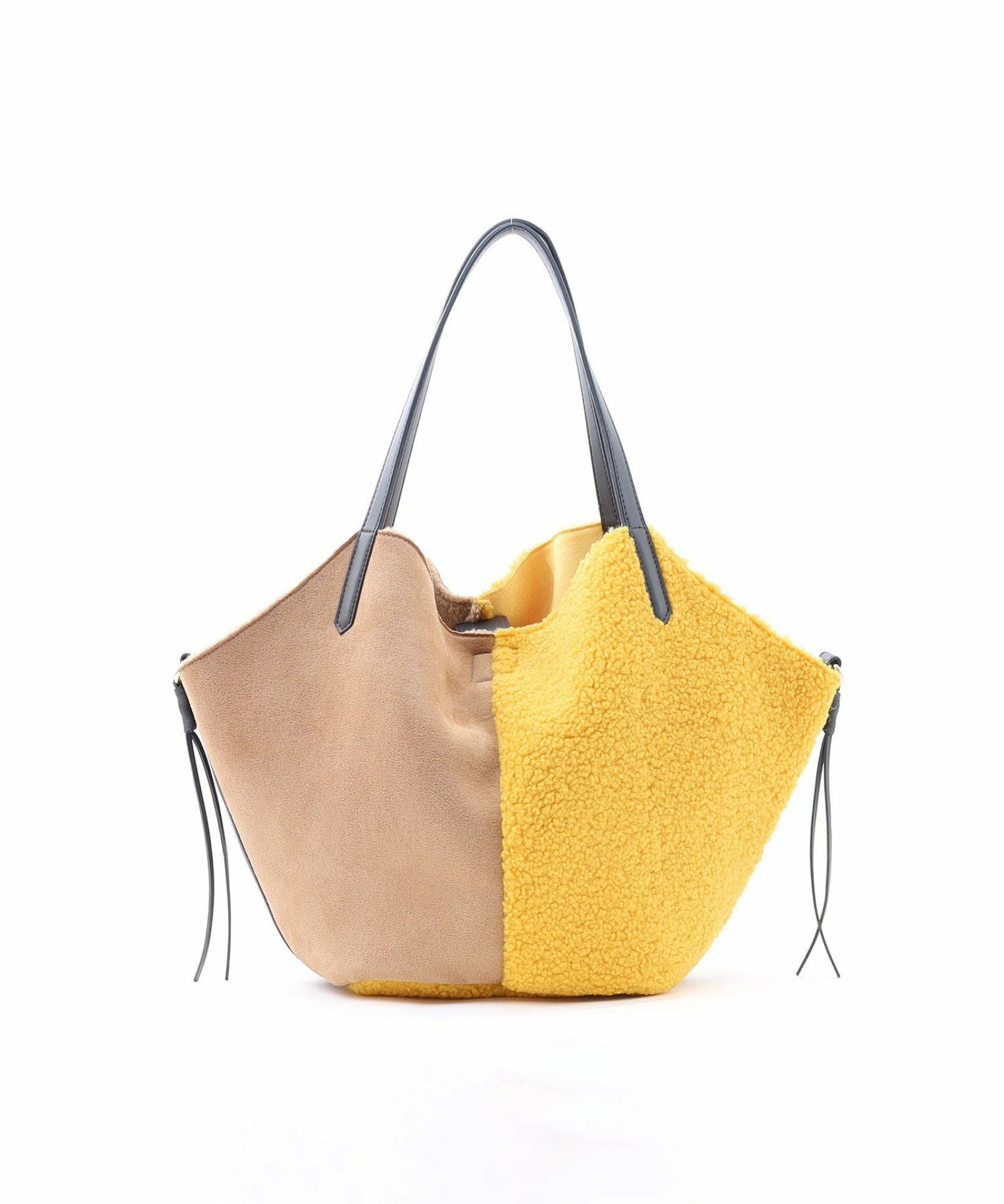 OUTLET SALE】COOCO クーコ 【バイカラームートン風トート