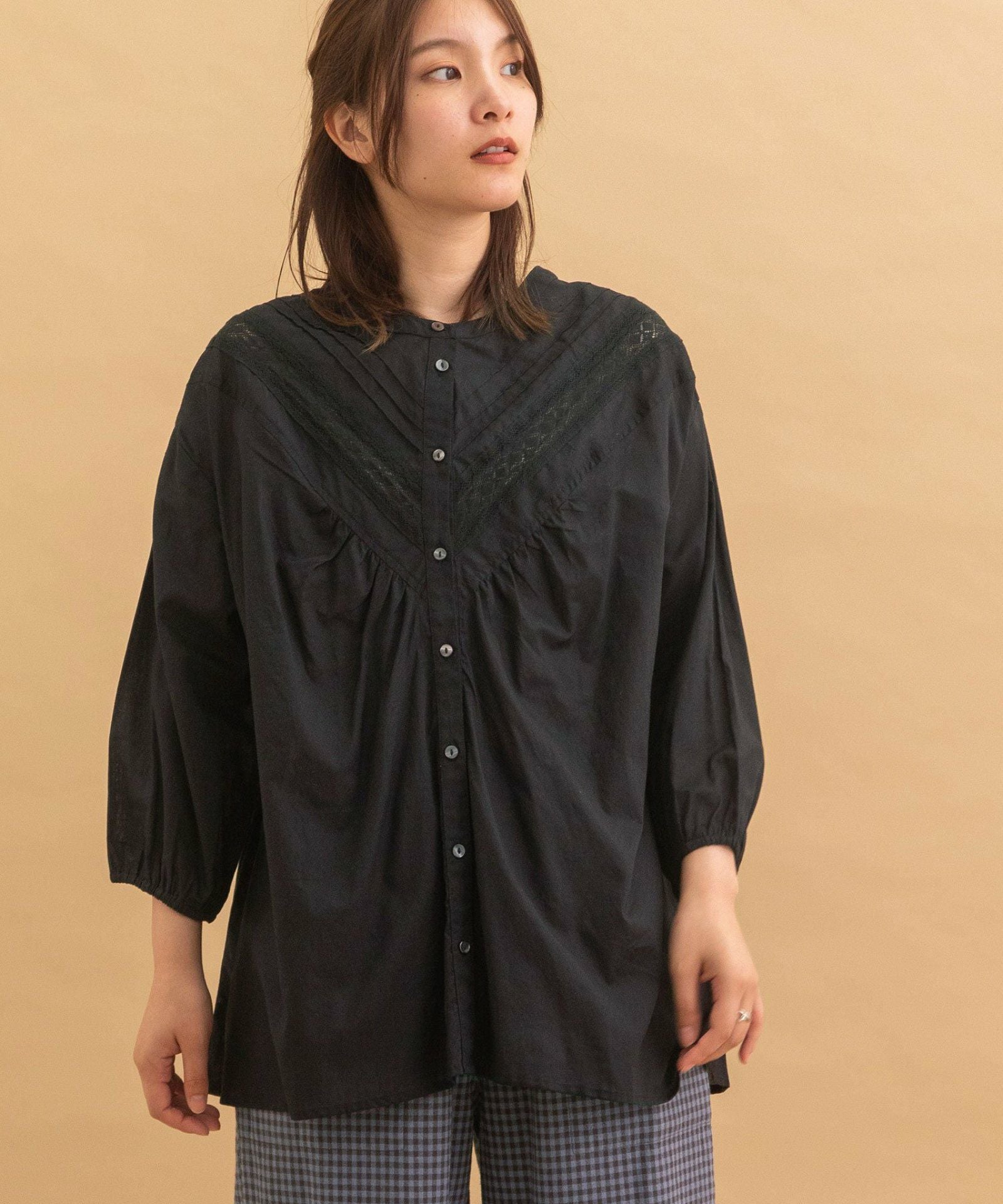 made in INDIA＞ピンタックレースブラウス | COO ONLINE