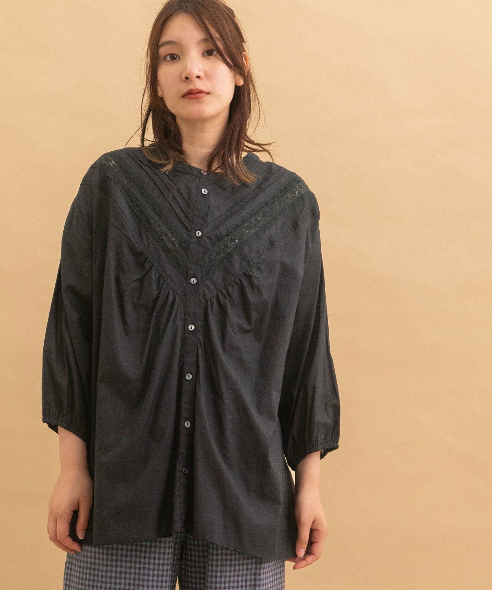 made in INDIA＞ピンタックレースブラウス | COO ONLINE