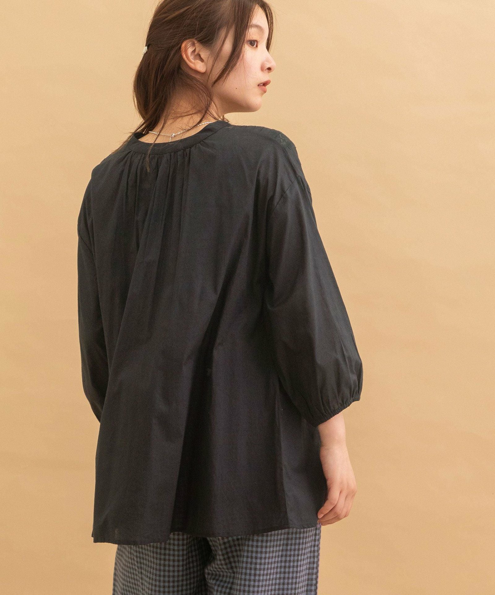 made in INDIA＞ピンタックレースブラウス | COO ONLINE
