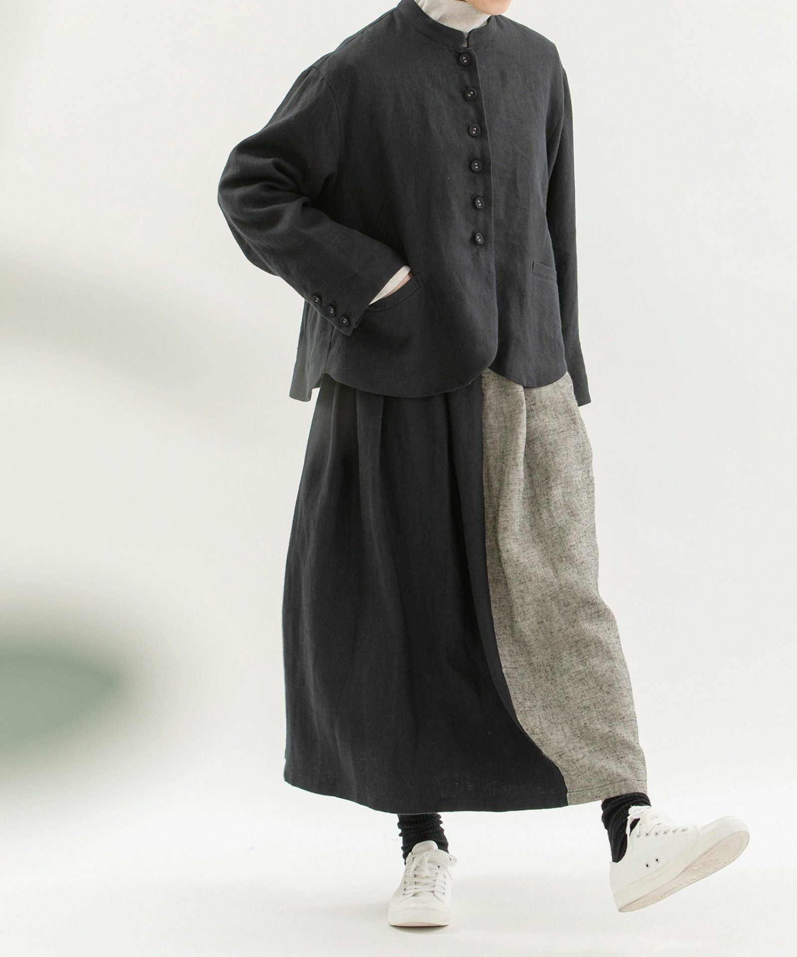 WINTER SALE】リネンビエラ起毛切り替えタックスカート | COO ONLINE