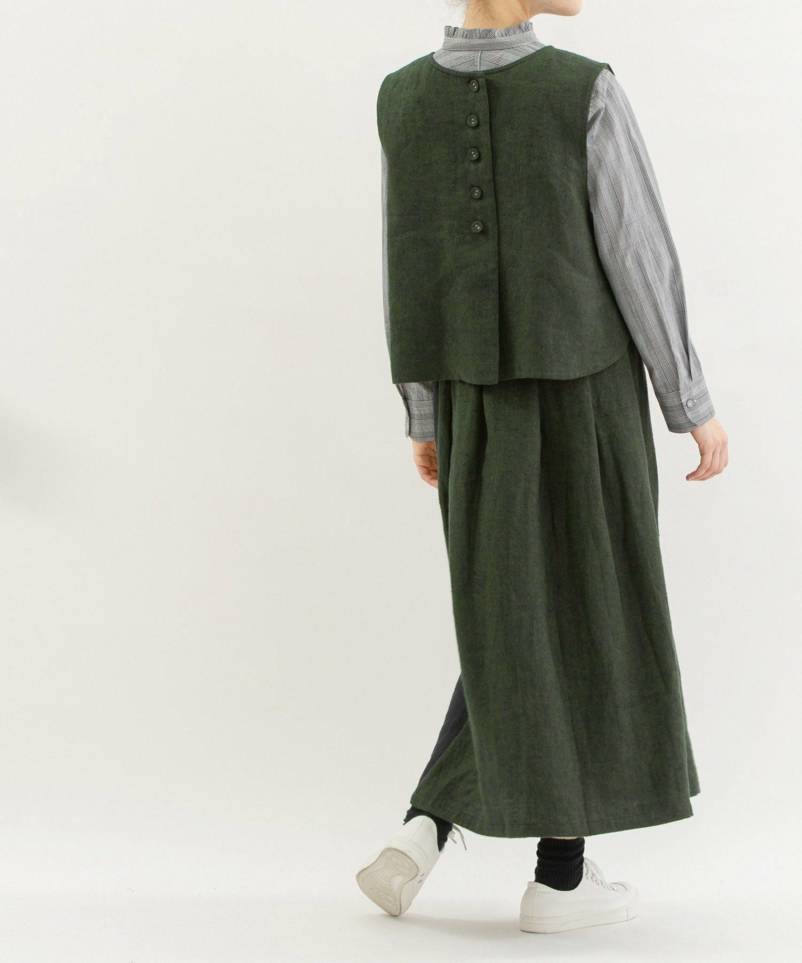 WINTER SALE】リネンビエラ起毛切り替えタックスカート | COO ONLINE