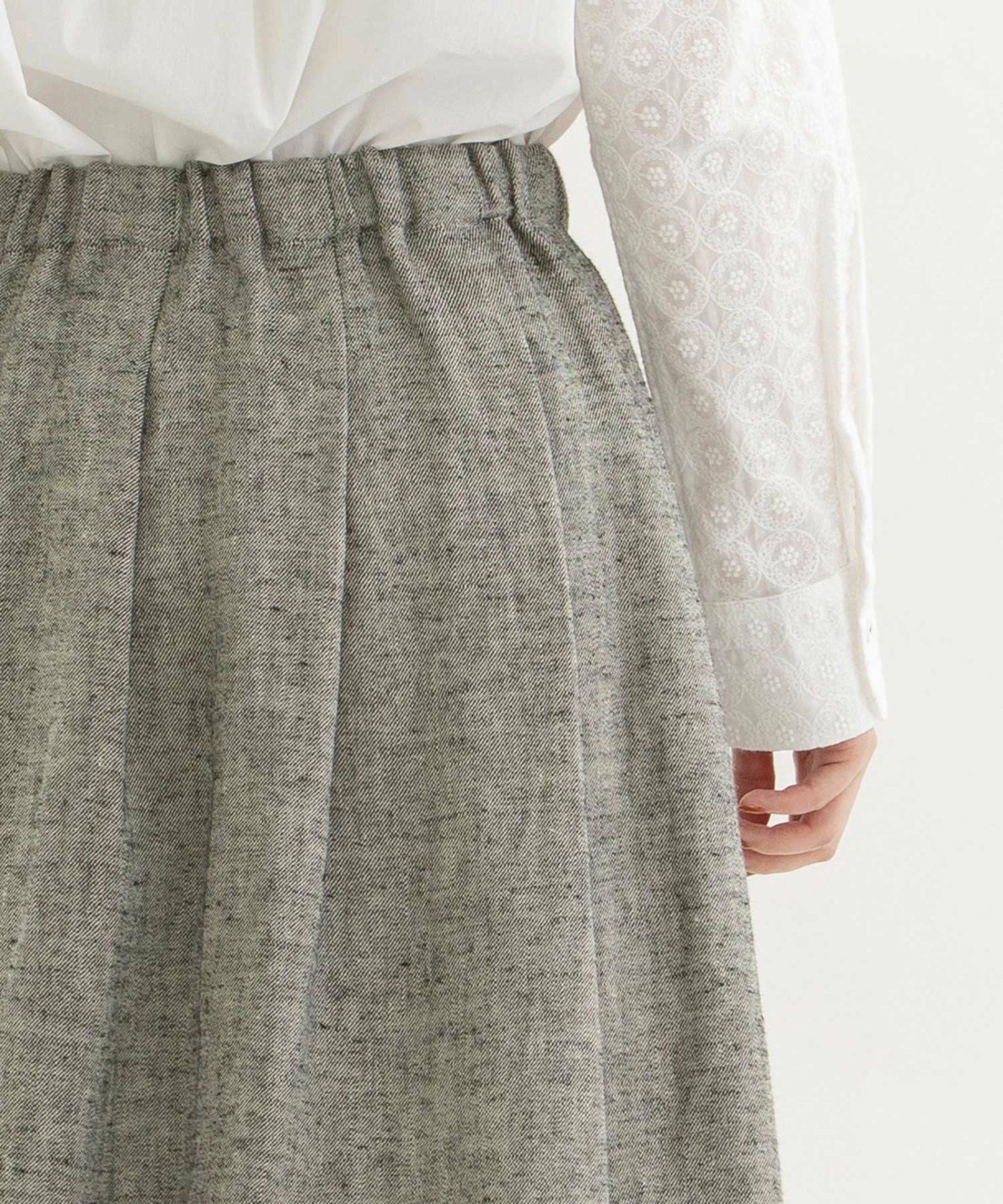 WINTER SALE】リネンビエラ起毛切り替えタックスカート | COO ONLINE