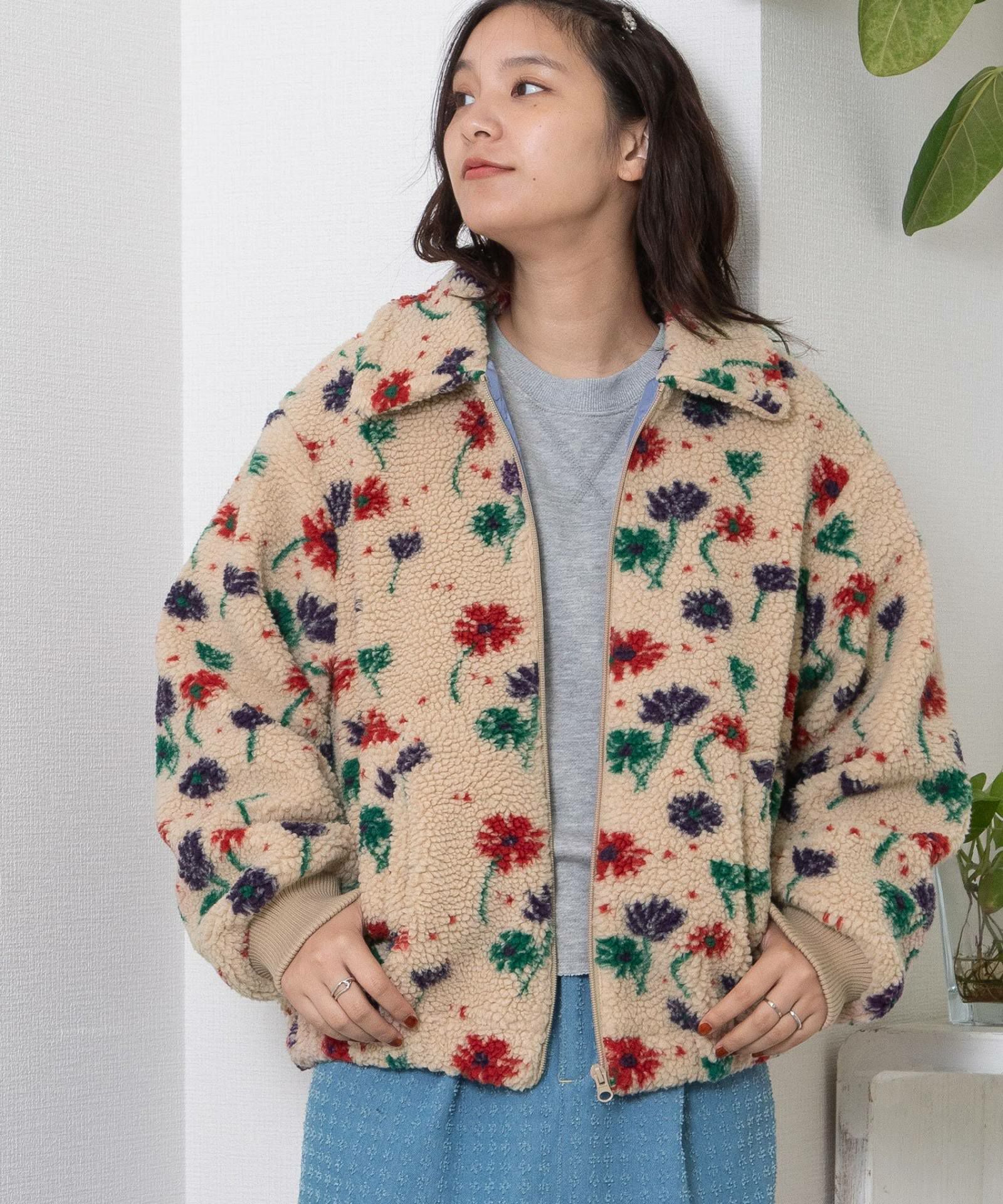 WINTER SALE】フラワージャガードボアブルゾン | COO ONLINE
