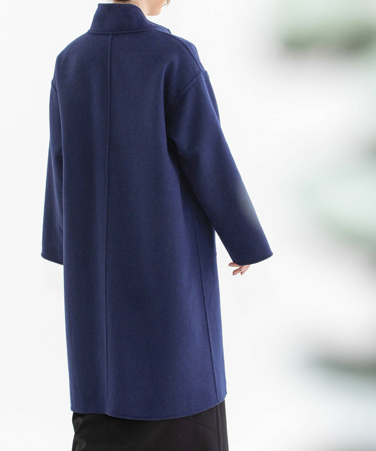 WINTER SALE】ダブルフェイスリバーシブルスタンドカラーコート | COO