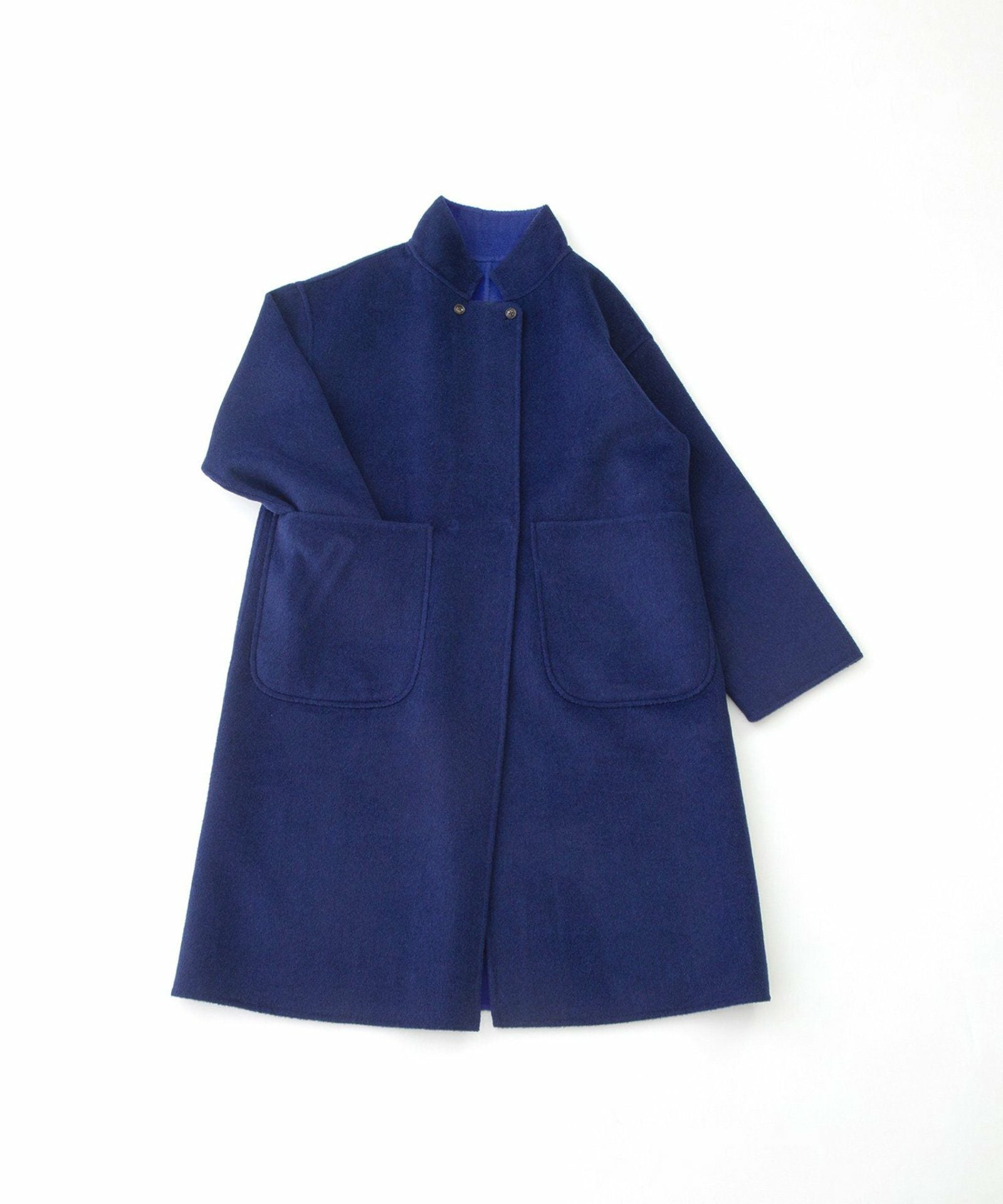 WINTER SALE】ダブルフェイスリバーシブルスタンドカラーコート | COO