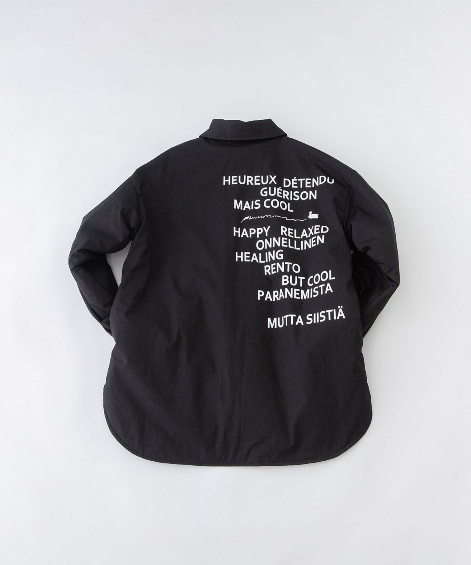 【24時間以内発送】nonnative シャツジャケット sj4301 ブラック SPECIAL PRICE】タイプライターリバーシブル中綿シャツジャケット