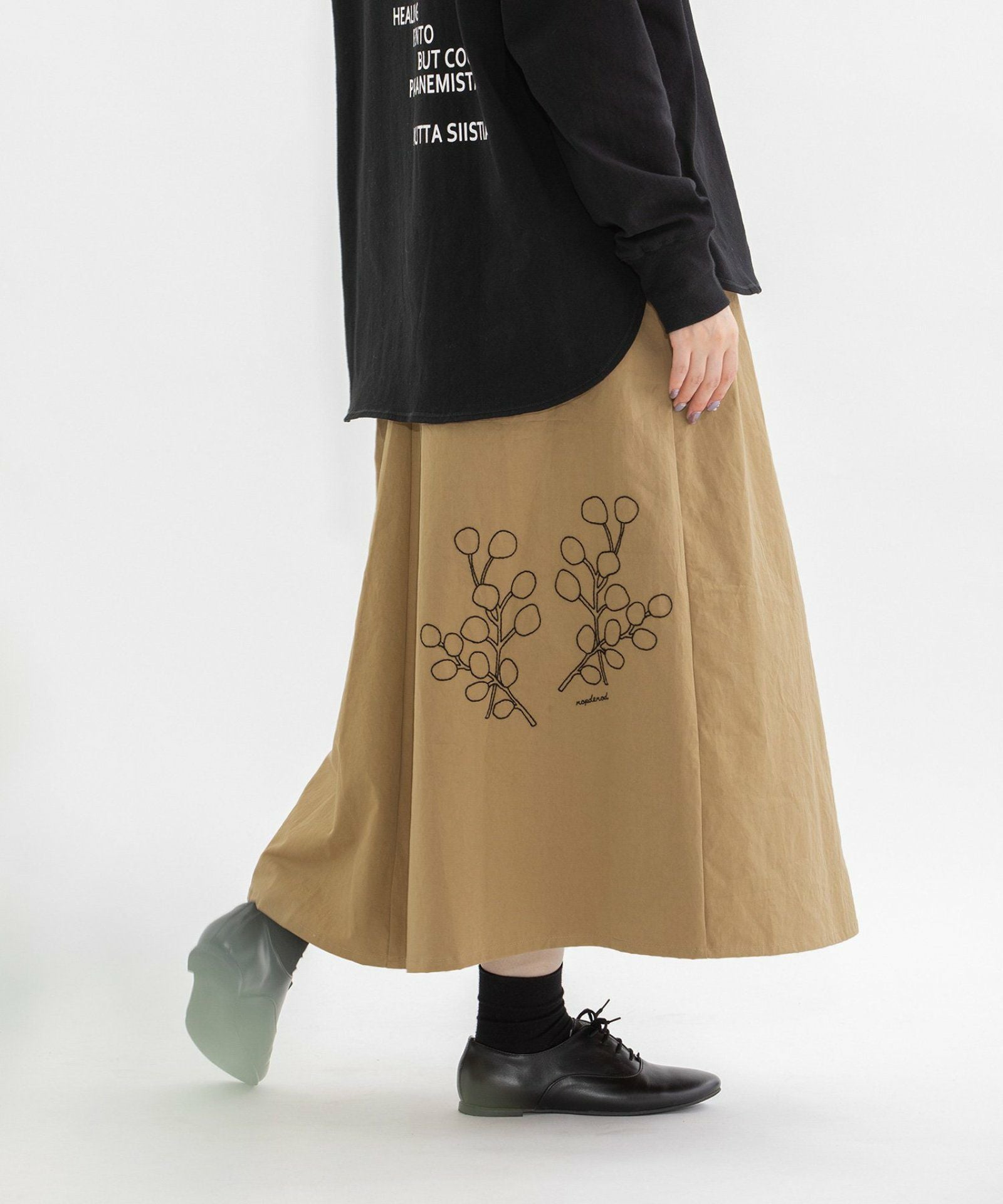 SPECIAL PRICE】コットンツイルユーカリ綿刺繍スカート | COO ONLINE