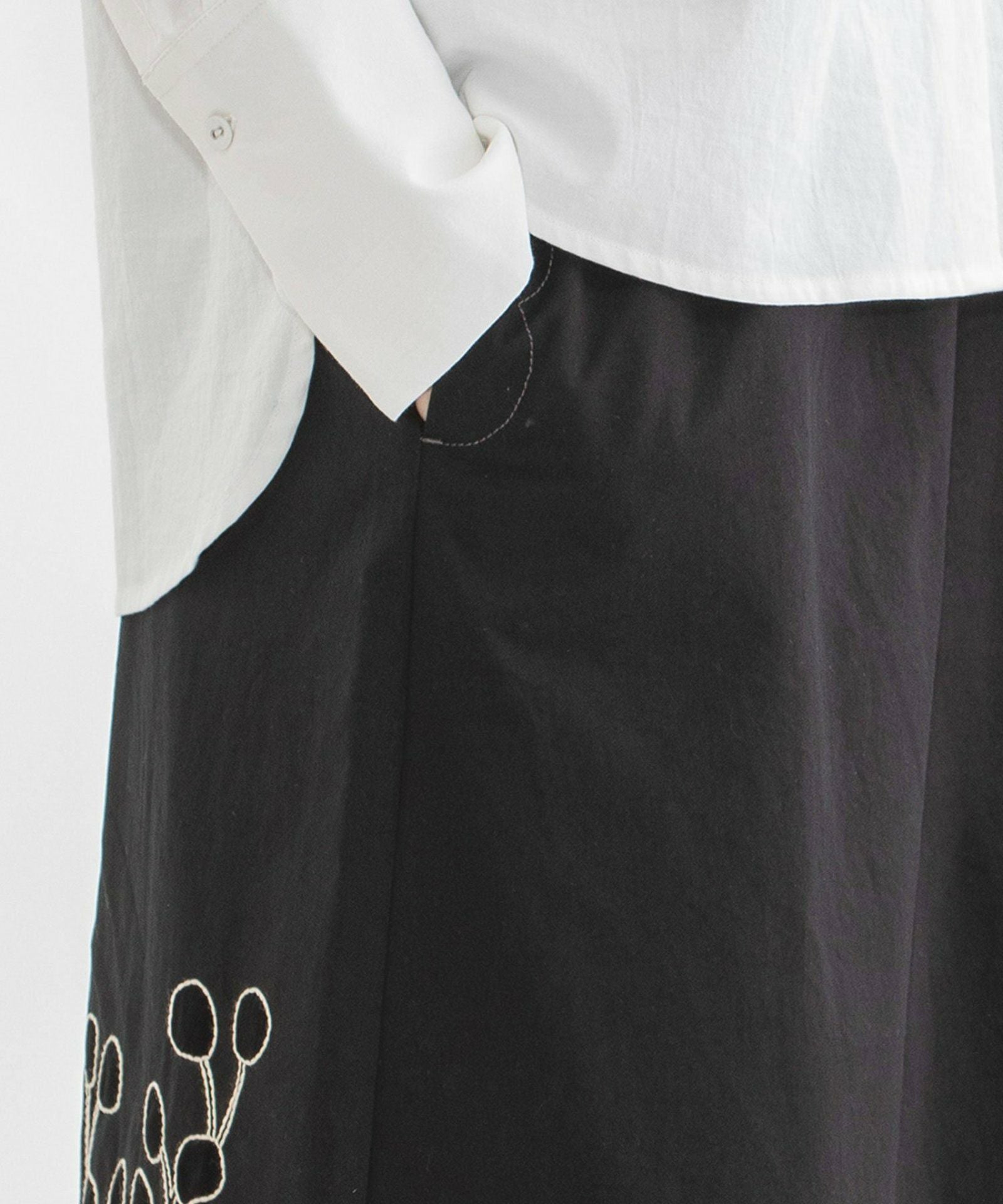 PRE SALE＞コットンツイルユーカリ綿刺繍スカート | COO ONLINE
