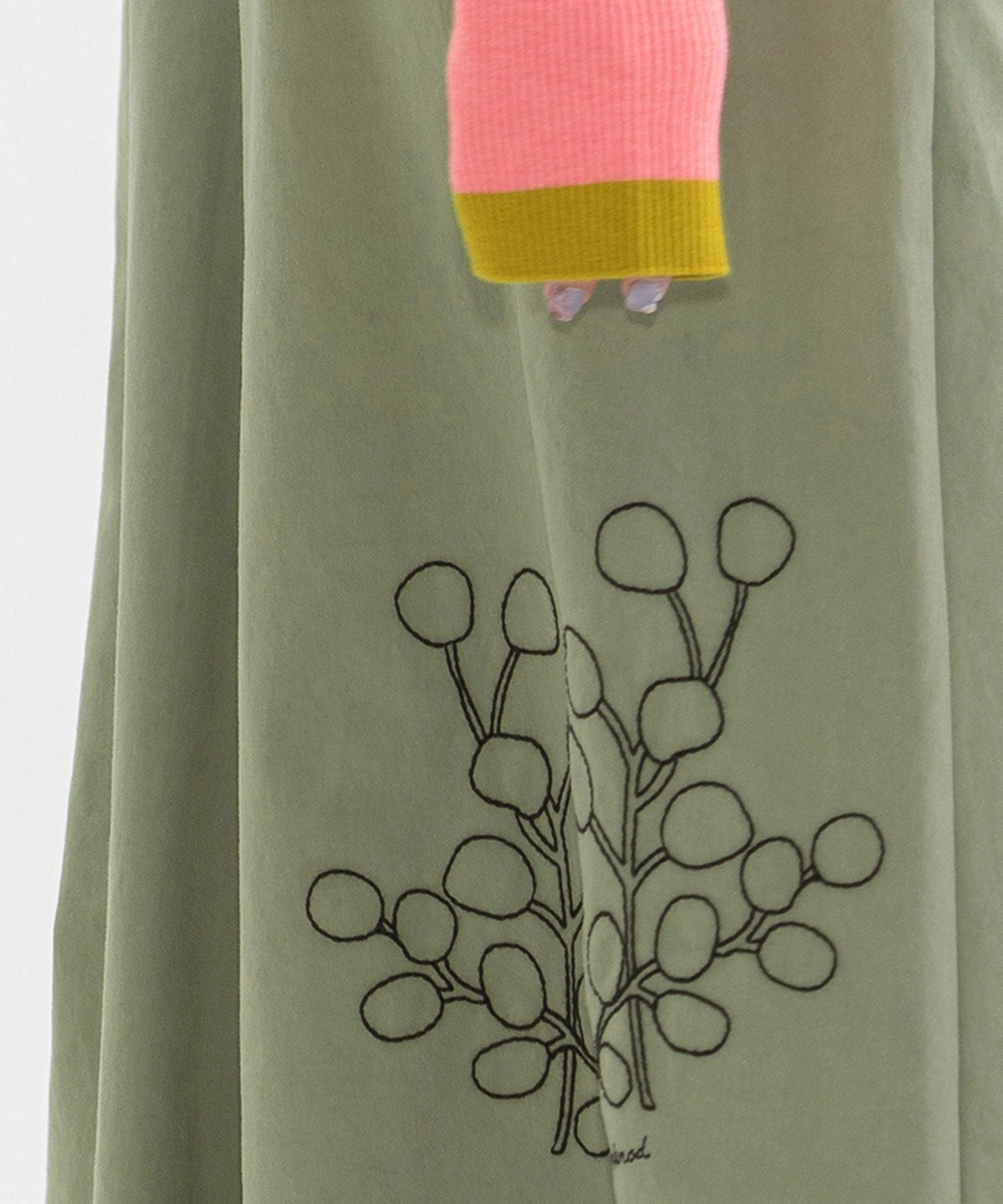 SUMMER SALE】コットンツイルユーカリ綿刺繍スカート | COO ONLINE