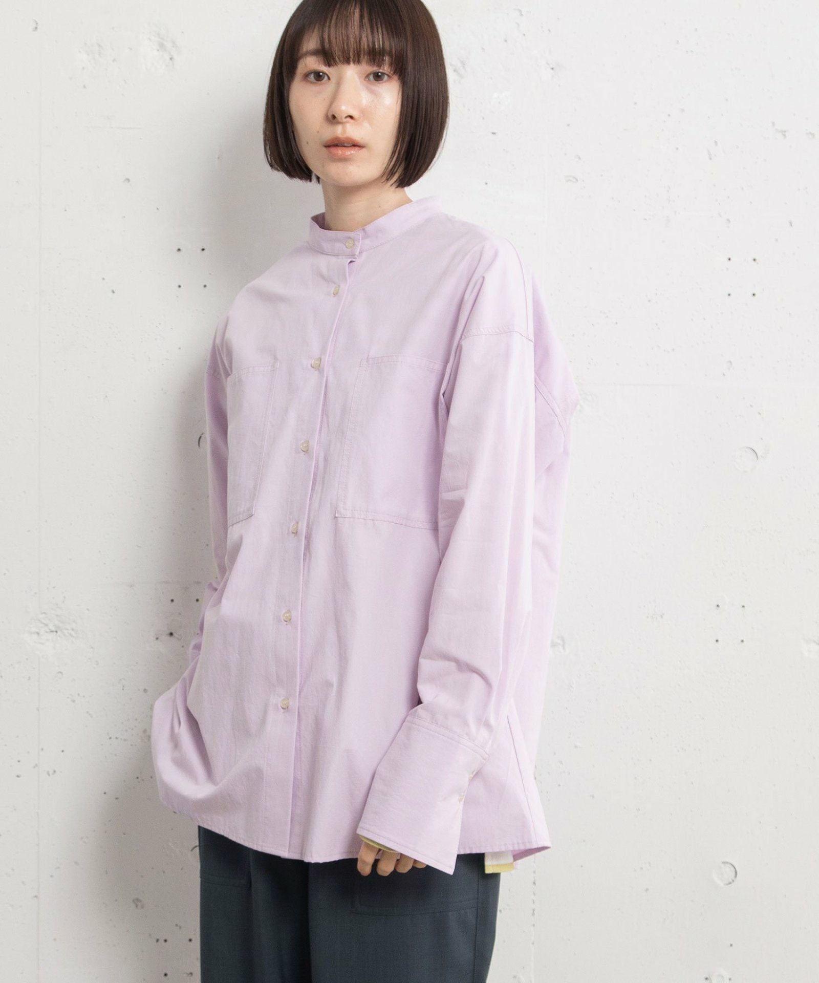 PRE SALE＞バンドカラーポケットシャツ | COO ONLINE