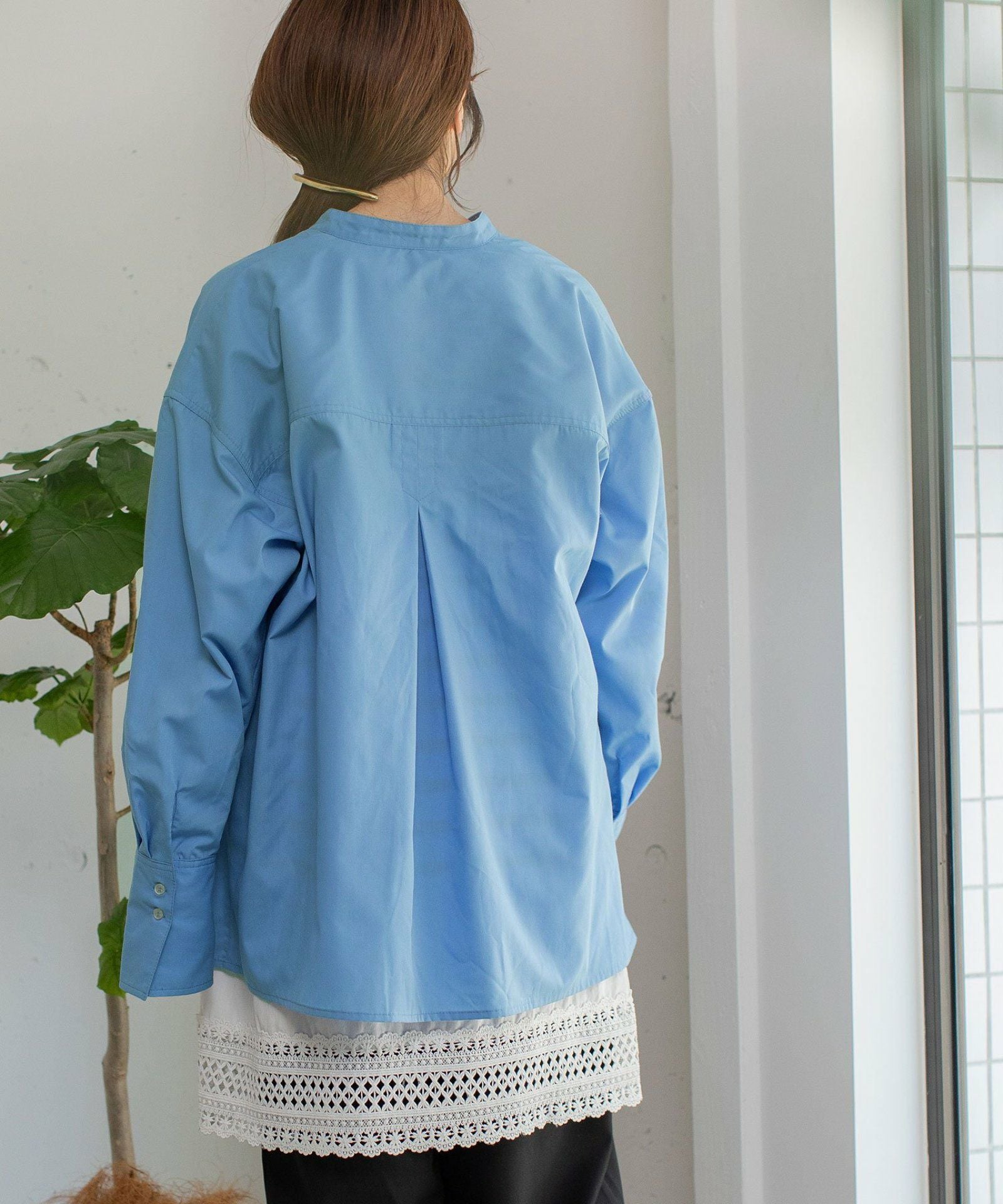 SUMMER SALE】バンドカラーポケットシャツ | COO ONLINE